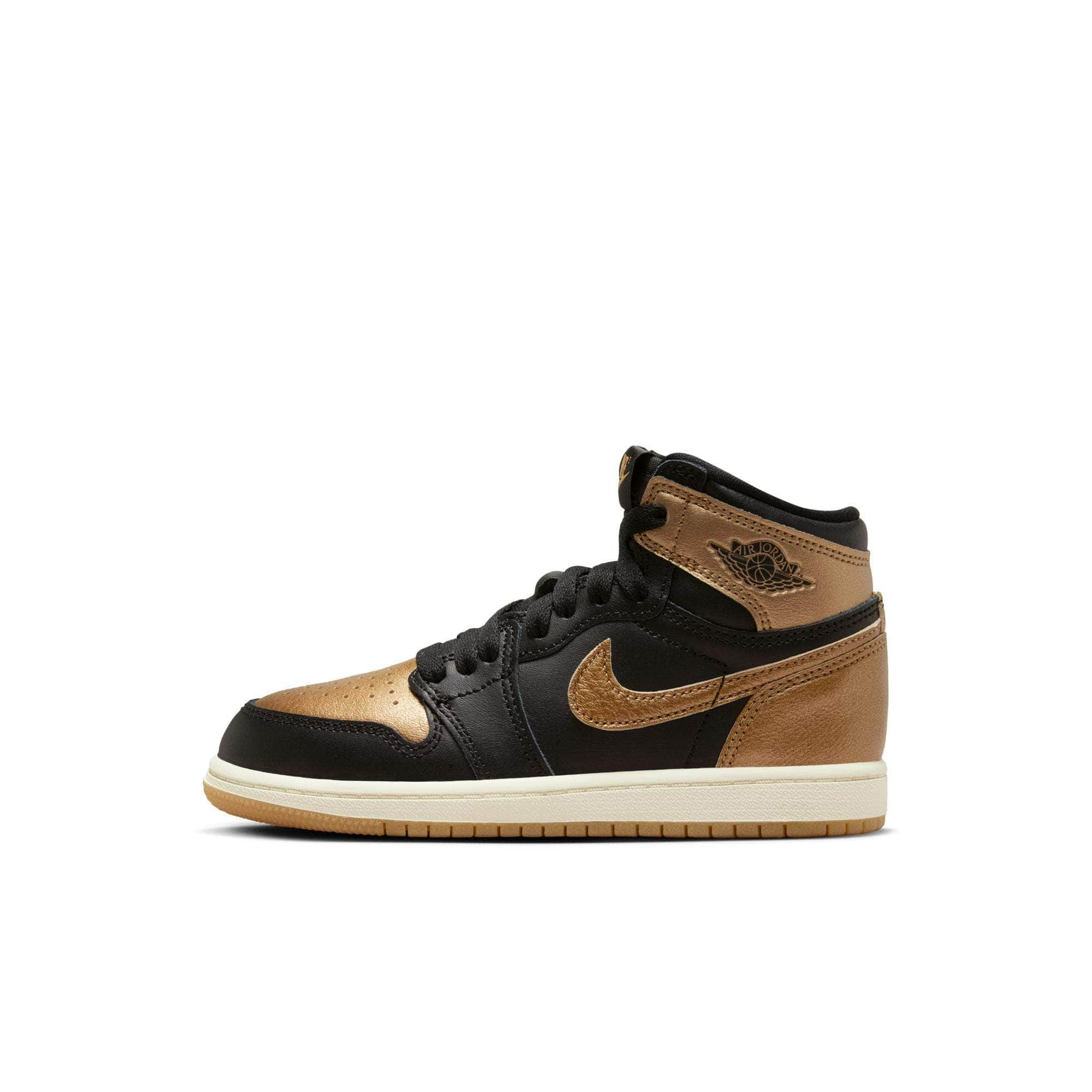 Air Jordan FOOTWEAR Air Jordan 1 Retro High OG "Black and Gold" - Kid's PS