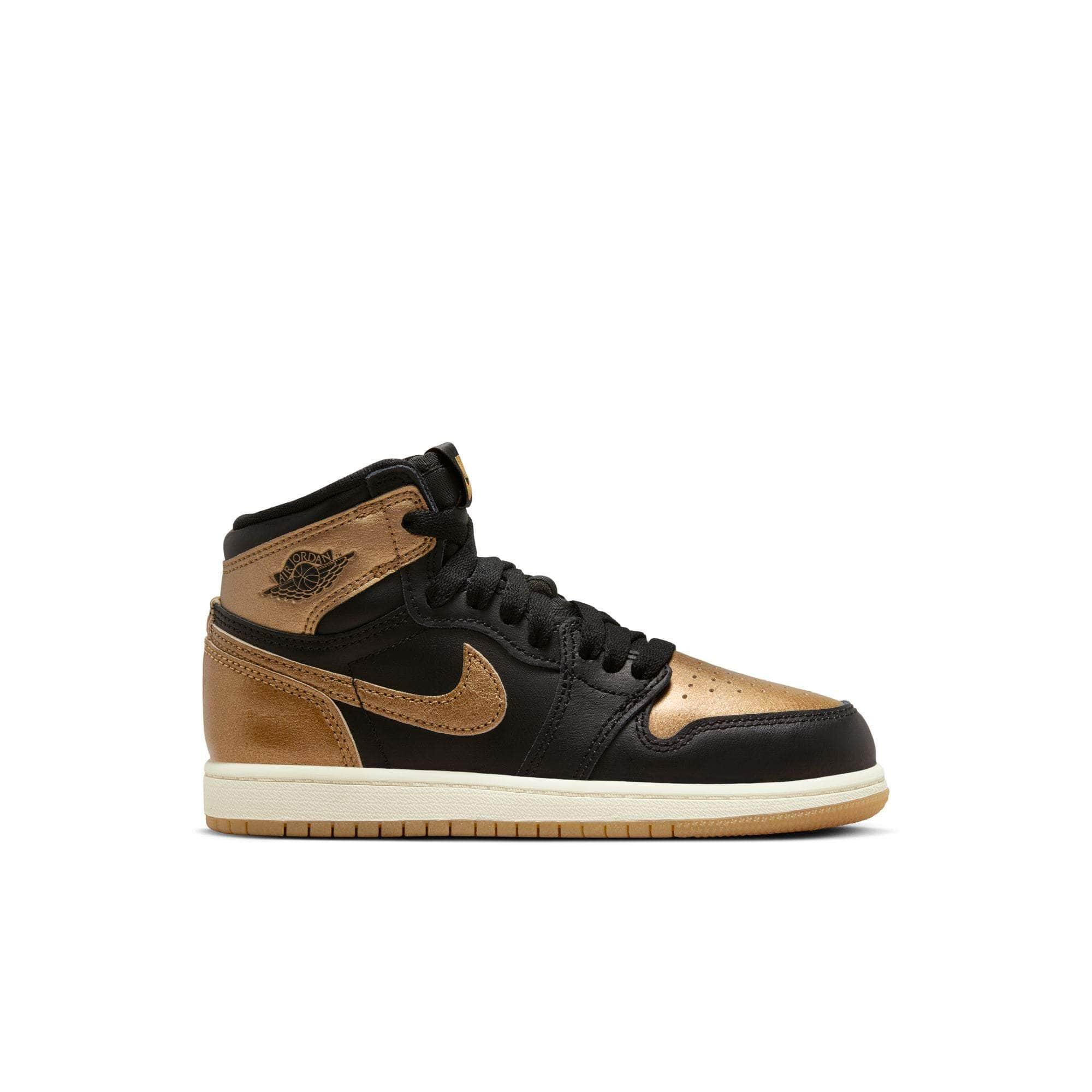 Air Jordan FOOTWEAR Air Jordan 1 Retro High OG "Black and Gold" - Kid's PS