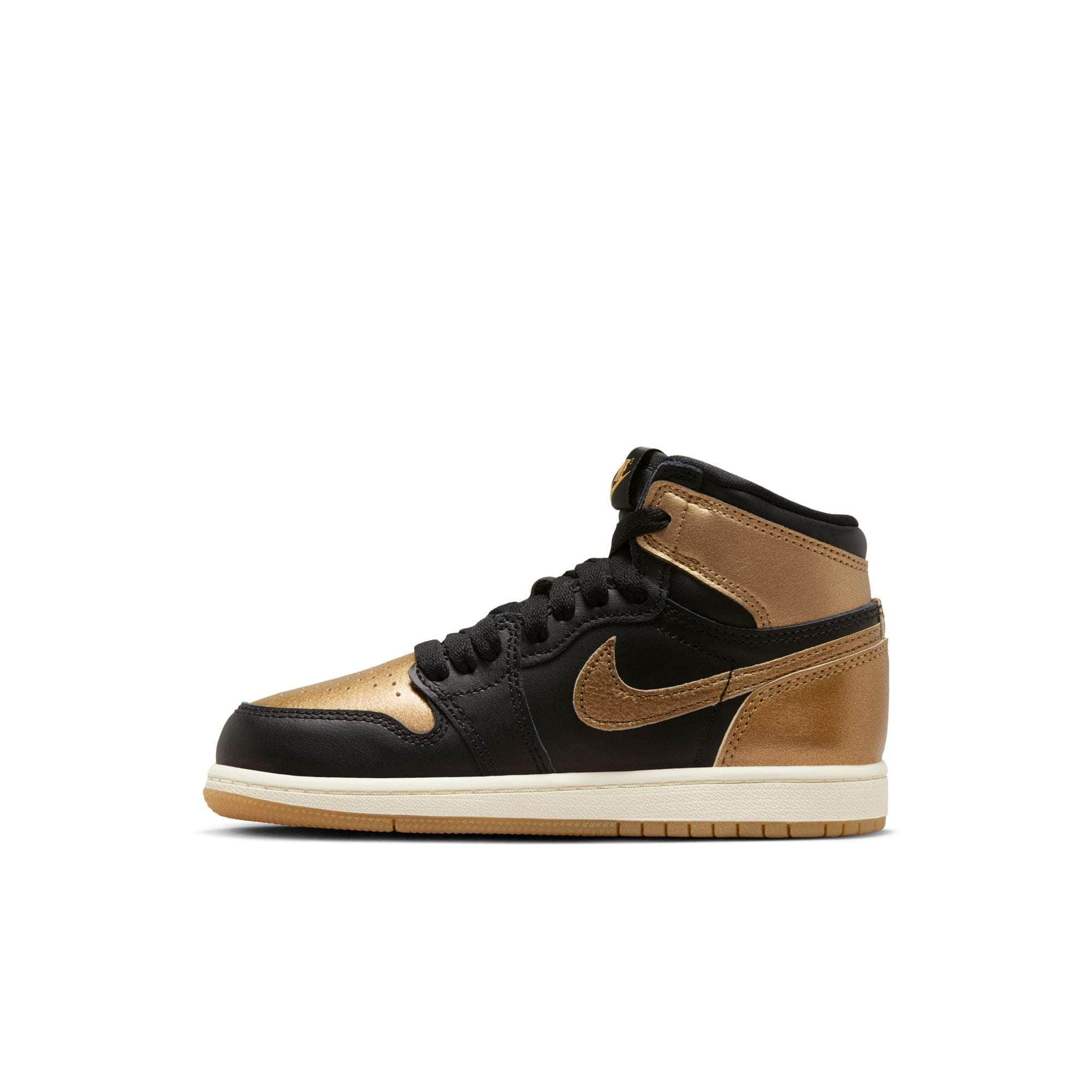 Air Jordan FOOTWEAR Air Jordan 1 Retro High OG "Black and Gold" - Kid's PS