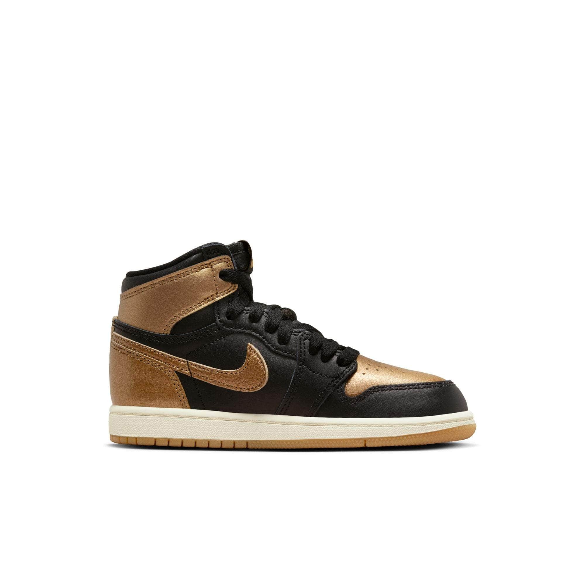 Air Jordan FOOTWEAR Air Jordan 1 Retro High OG "Black and Gold" - Kid's PS