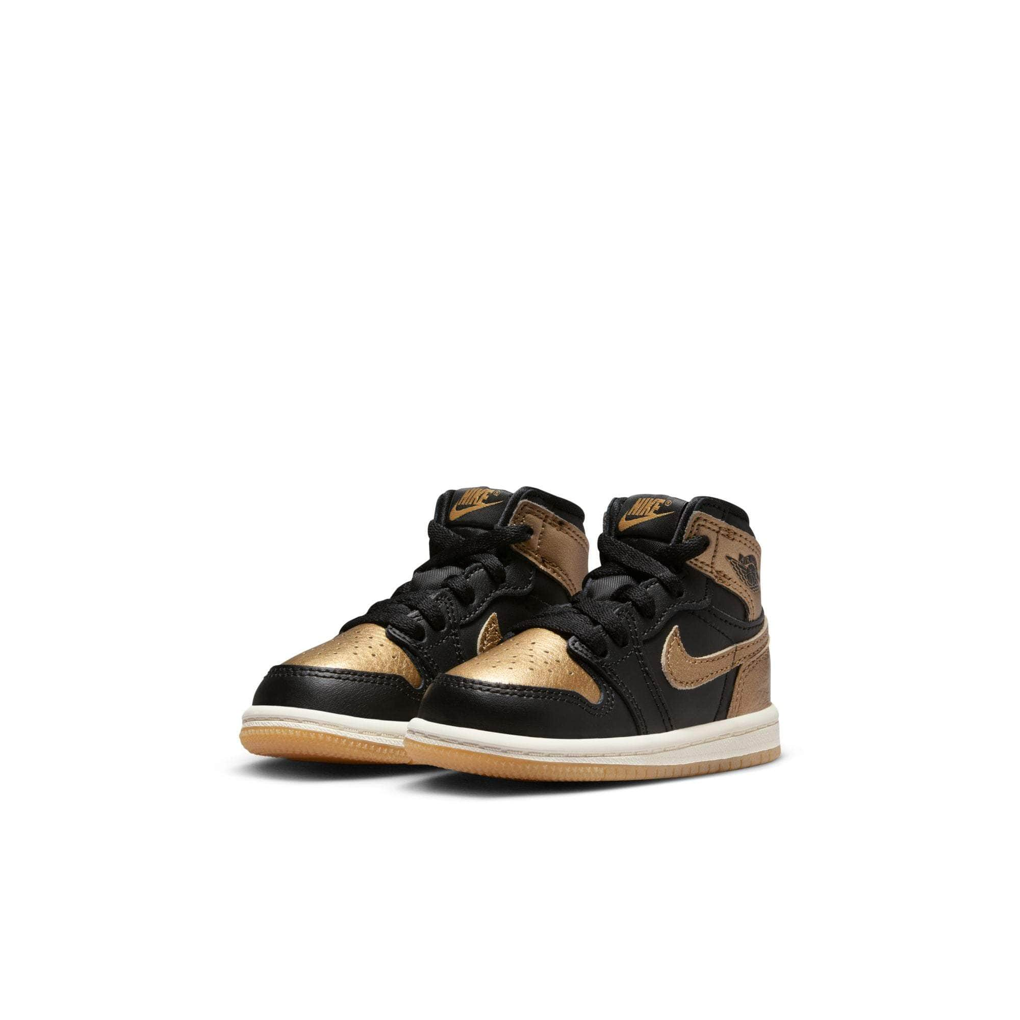 Air Jordan FOOTWEAR Air Jordan 1 Retro High OG "Black and Gold" - Toddler's TD