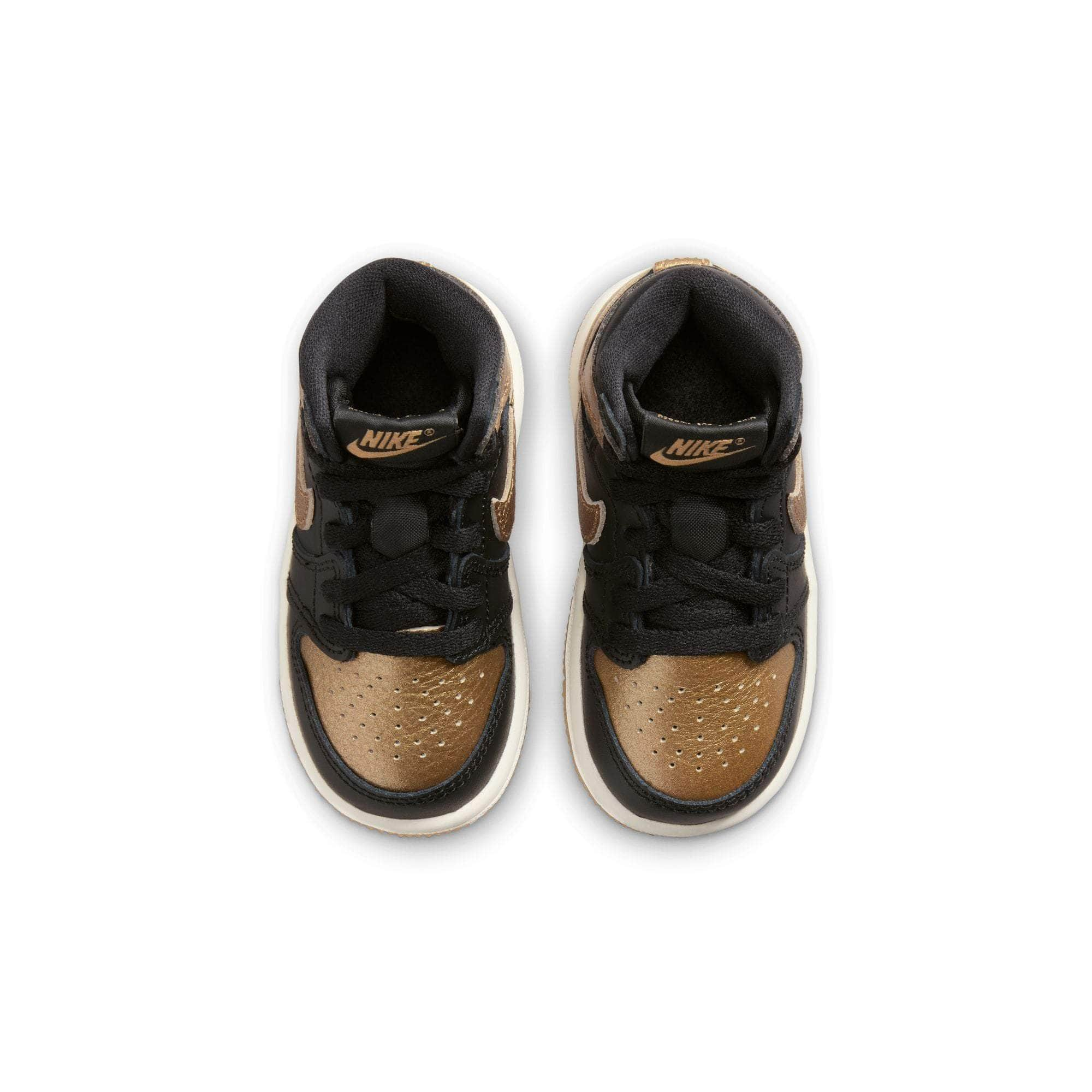 Air Jordan FOOTWEAR Air Jordan 1 Retro High OG "Black and Gold" - Toddler's TD