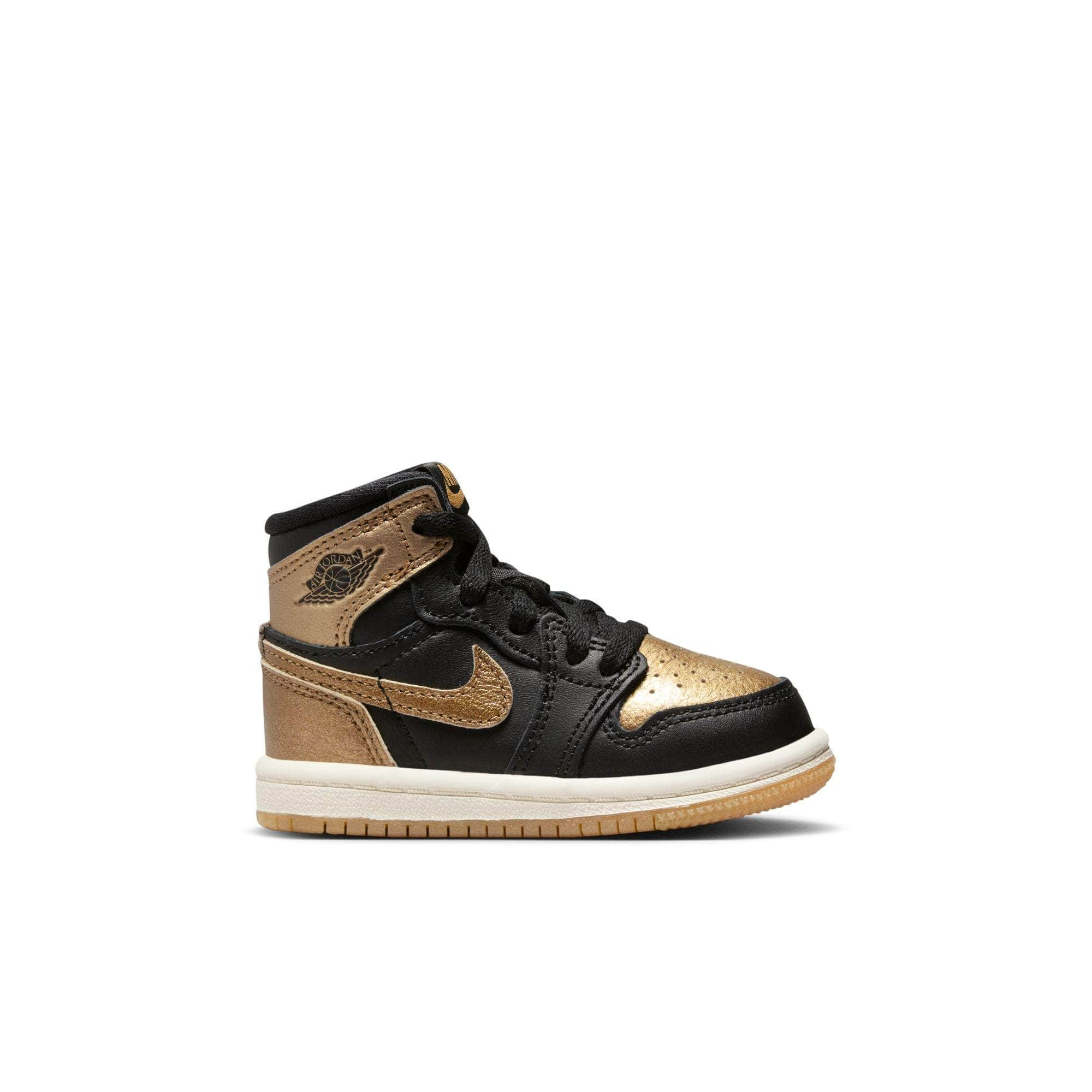 Air Jordan FOOTWEAR Air Jordan 1 Retro High OG "Black and Gold" - Toddler's TD