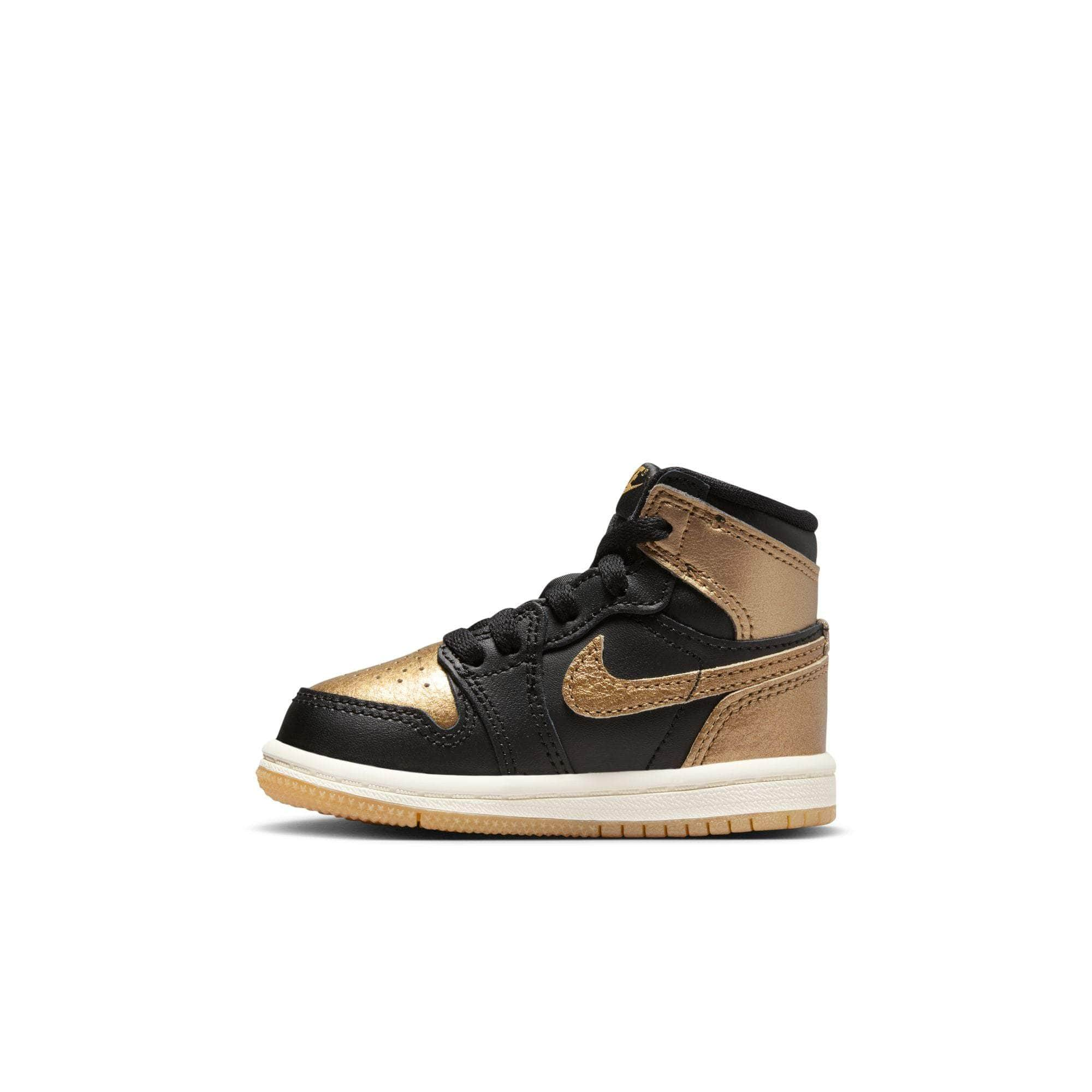 Air Jordan FOOTWEAR Air Jordan 1 Retro High OG "Black and Gold" - Toddler's TD