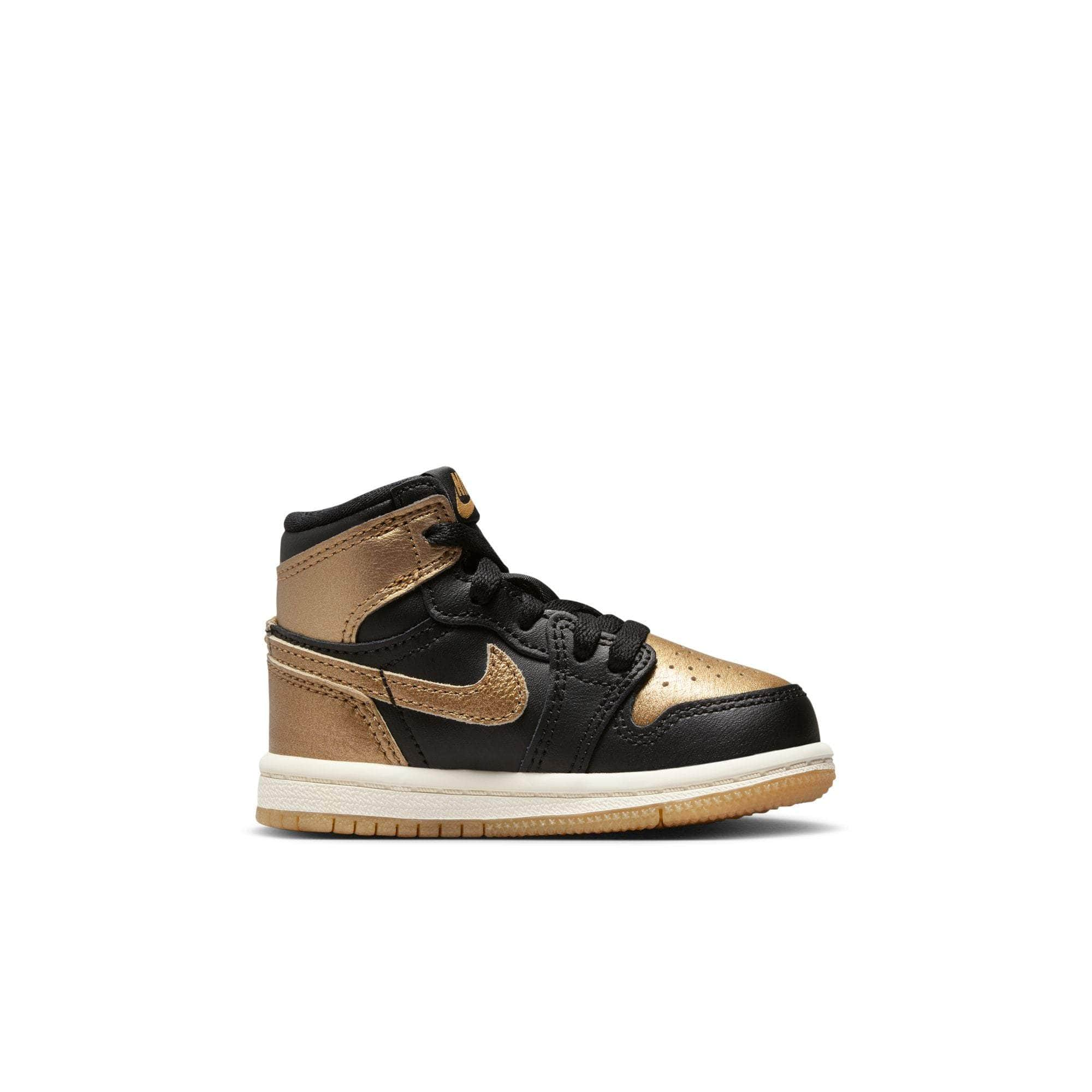 Air Jordan FOOTWEAR Air Jordan 1 Retro High OG "Black and Gold" - Toddler's TD