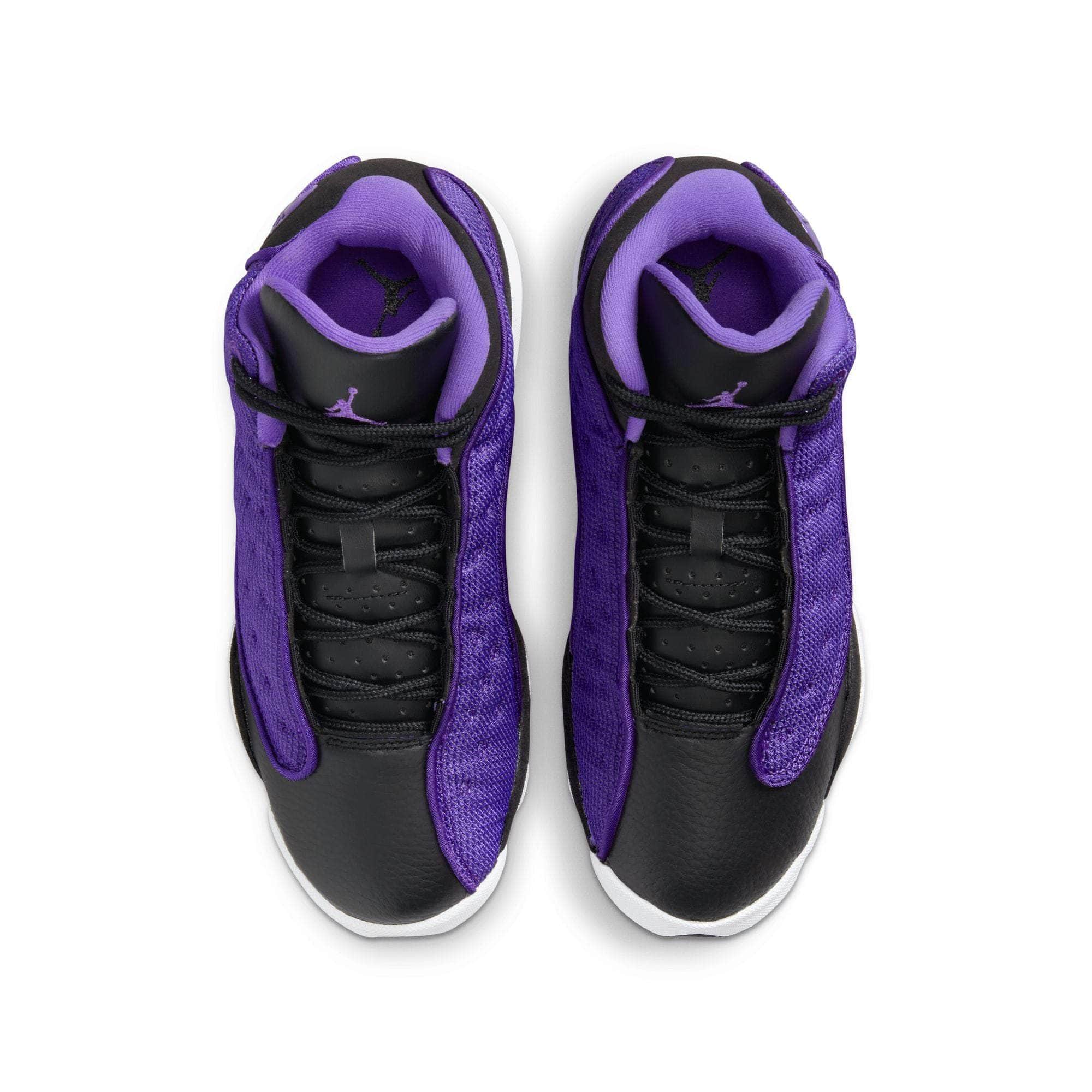 Air Jordan 13 Retro Lakers Men's Shoe - White/Black/Court Purple/University Gold - 13
