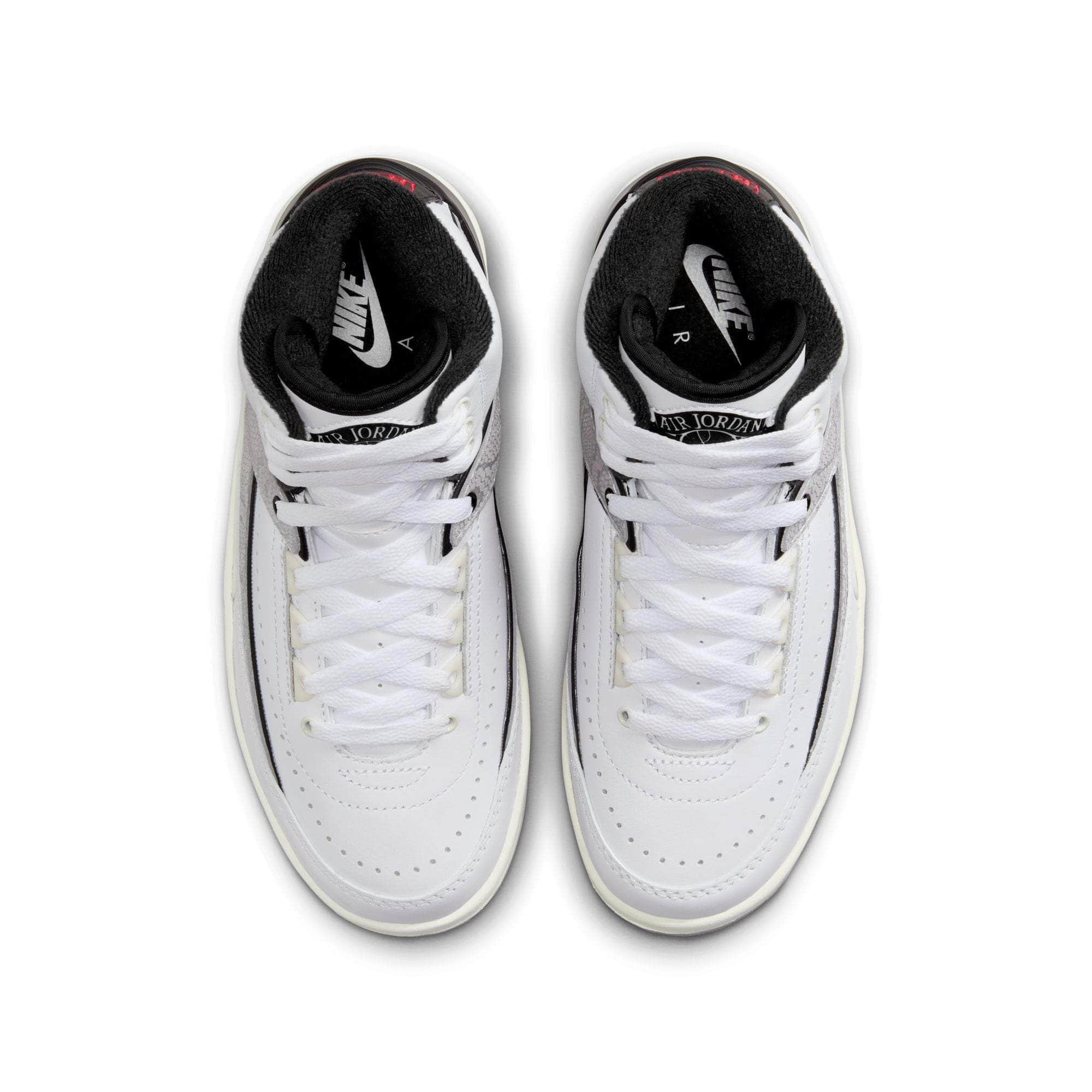 Air Jordan FOOTWEAR Air Jordan 2 Retro "White Fire Red Black Cement" - Boy's GS