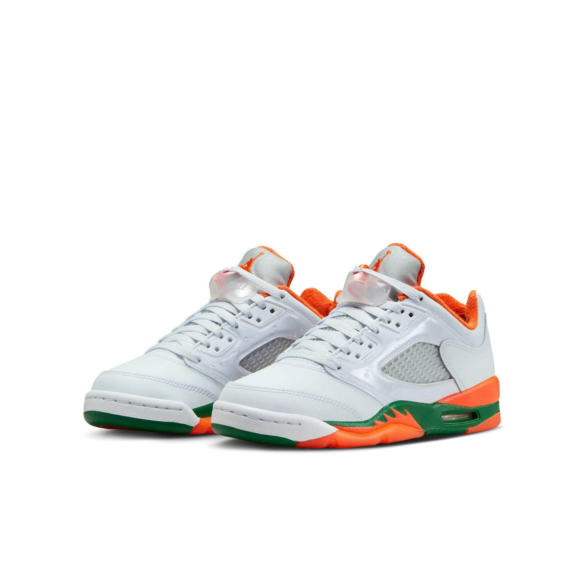 Air Jordan Footwear Air Jordan 5 Retro Low "Miami Hurricanes" - Boy's GS