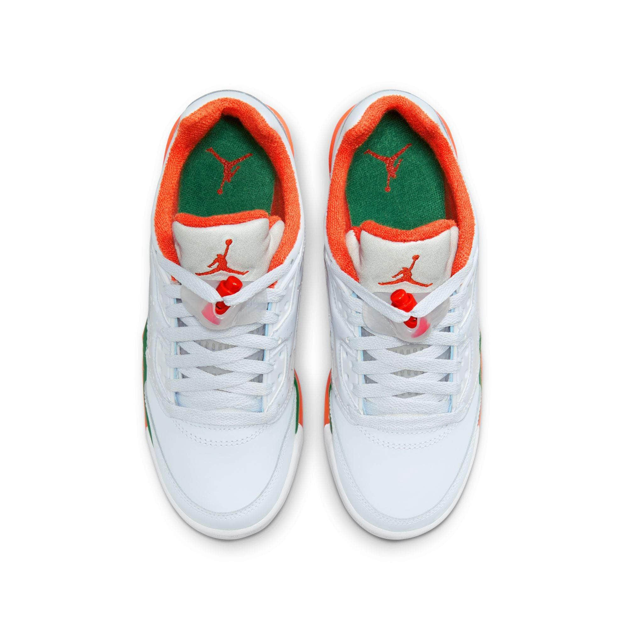 Air Jordan Footwear Air Jordan 5 Retro Low "Miami Hurricanes" - Boy's GS