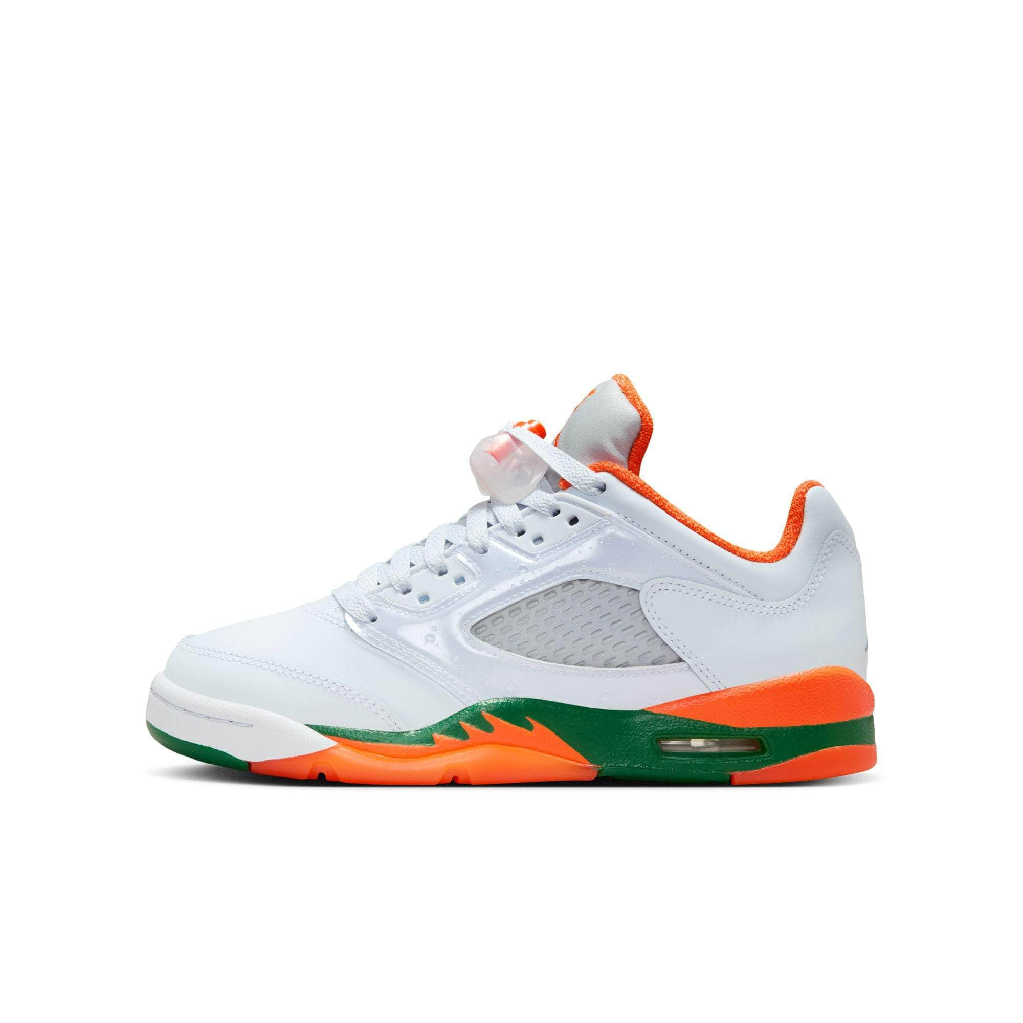 Air Jordan Footwear Air Jordan 5 Retro Low "Miami Hurricanes" - Boy's GS