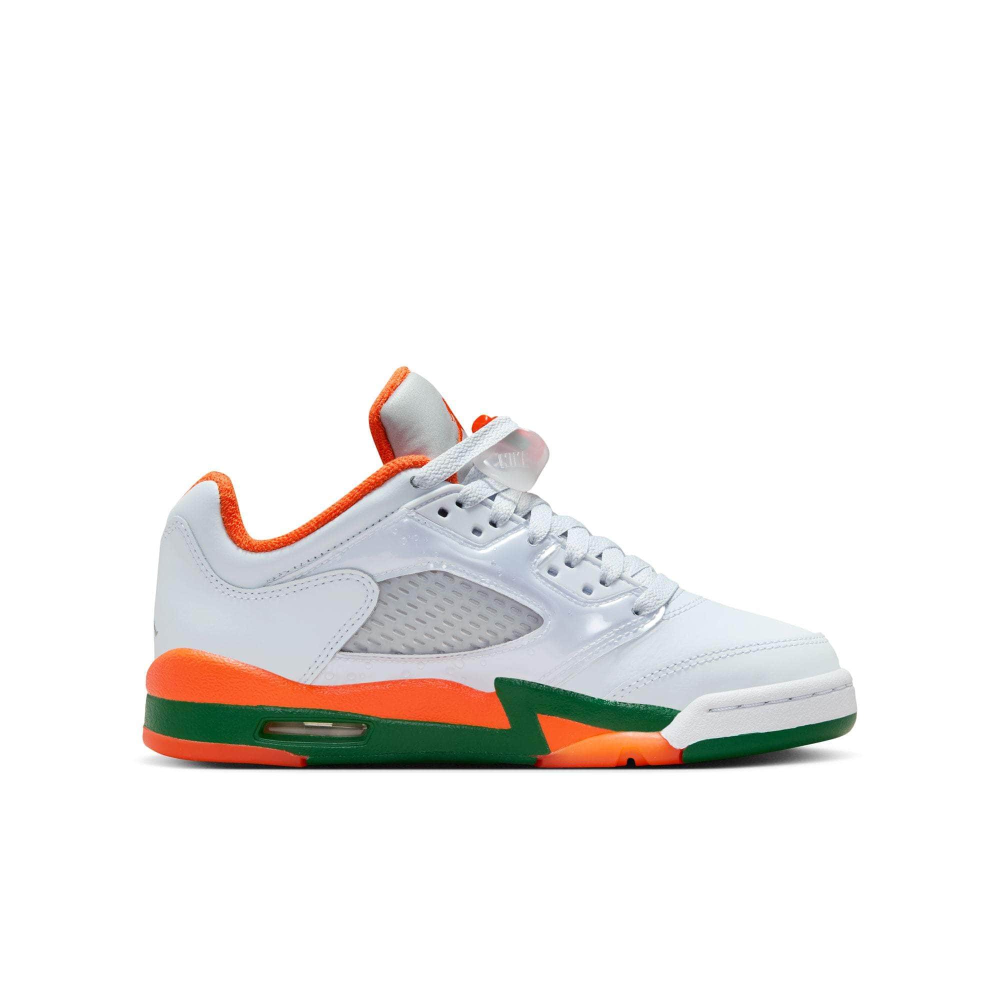 Air Jordan Footwear Air Jordan 5 Retro Low "Miami Hurricanes" - Boy's GS