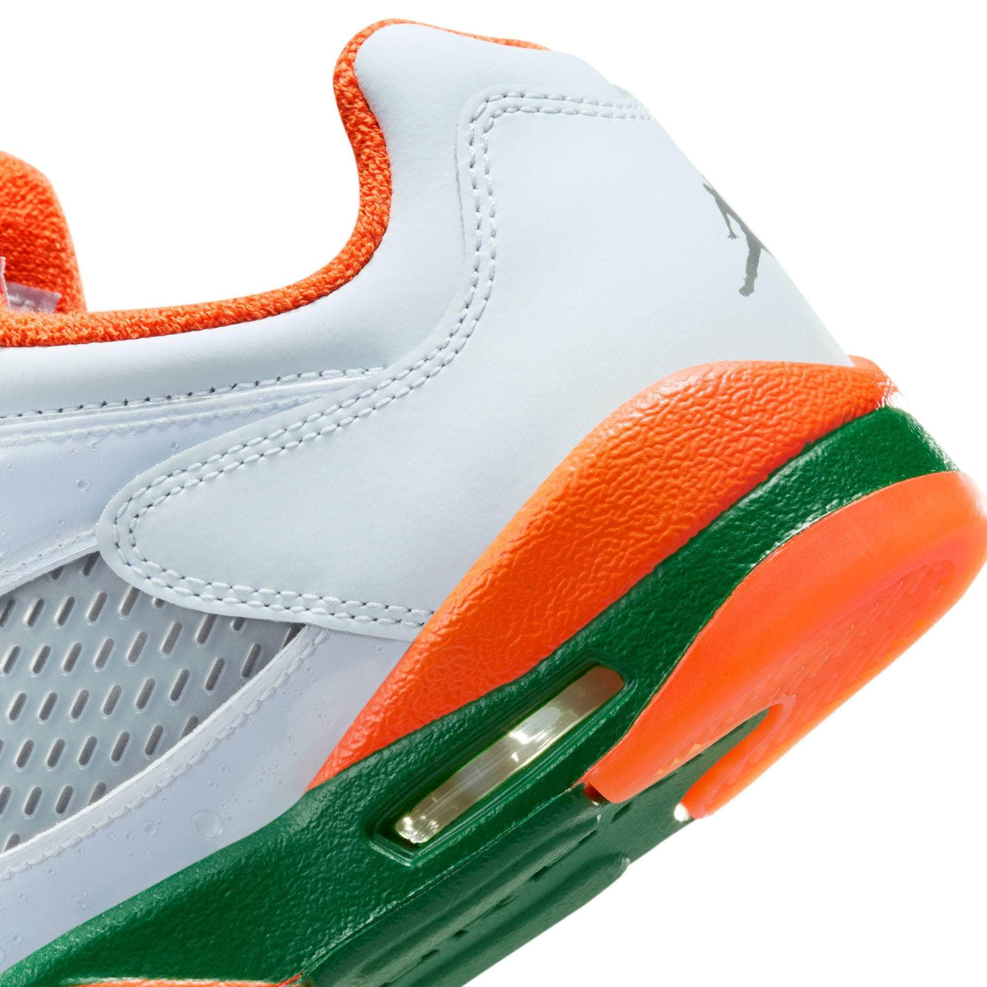 Air Jordan Footwear Air Jordan 5 Retro Low "Miami Hurricanes" - Boy's GS