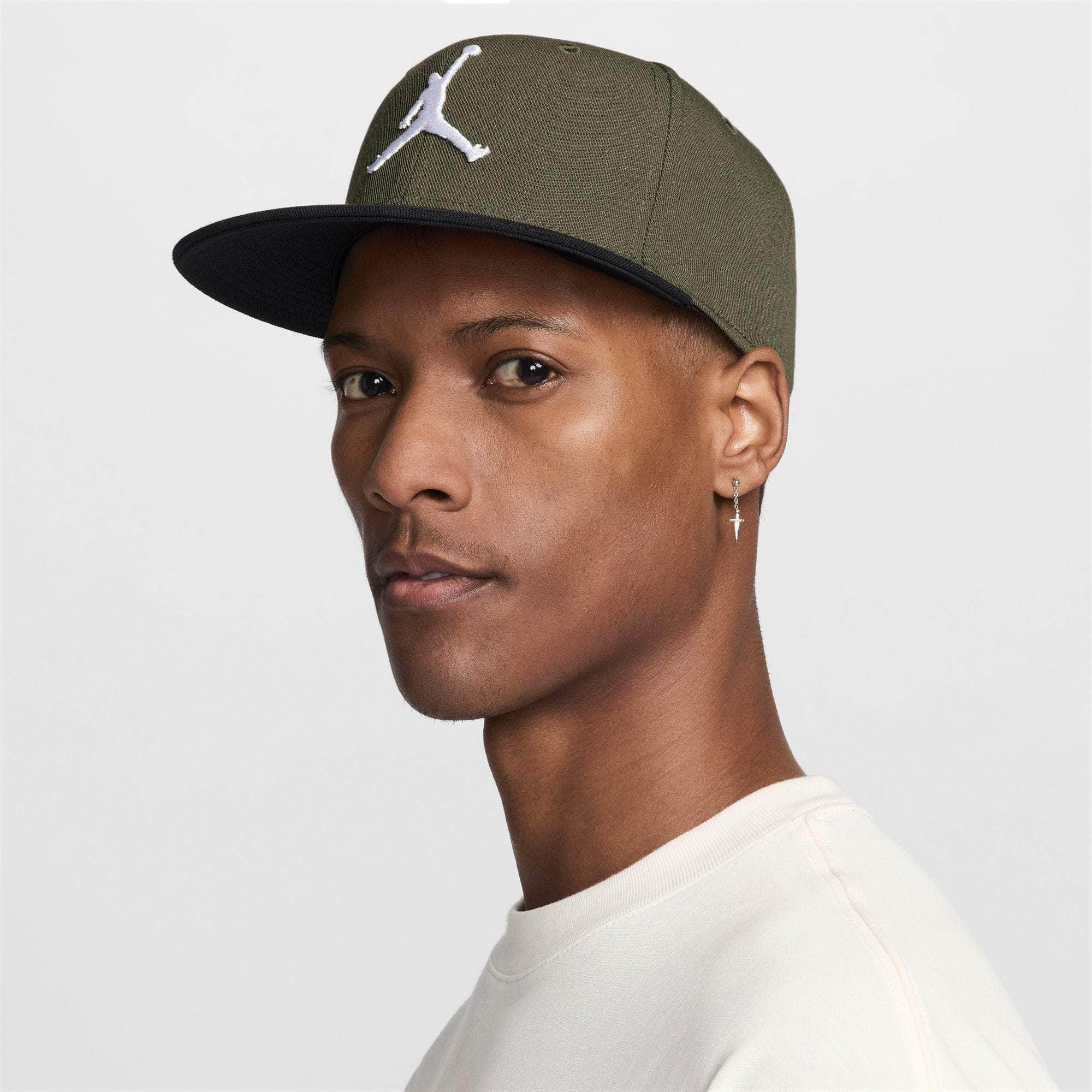 Air Jordan Hats M/L / Medium Olive/white Air Jordan Jumpman Pro Adjustable Cap FV5296-222