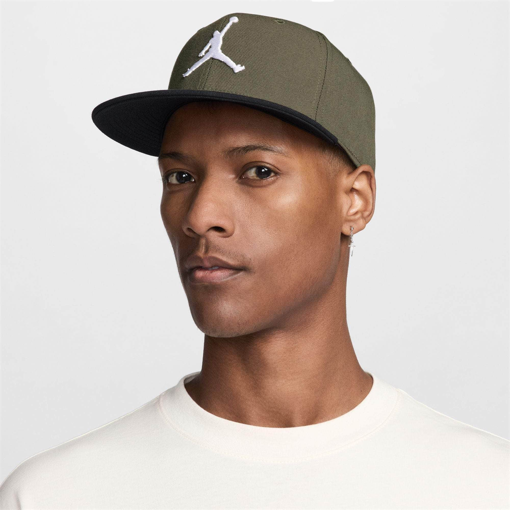 Air Jordan Hats M/L / Medium Olive/white Air Jordan Jumpman Pro Adjustable Cap FV5296-222