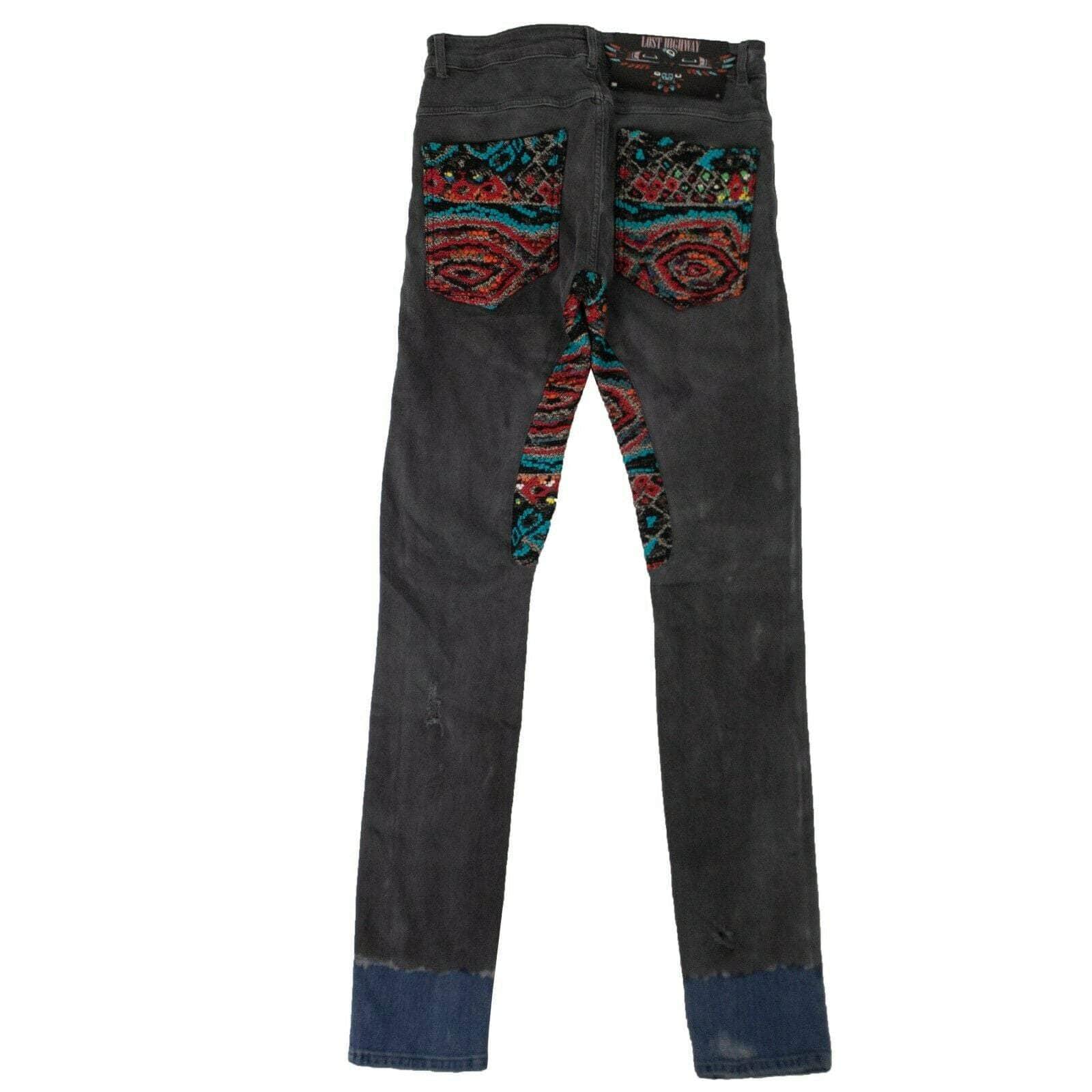 Alchemist 250-500, 500-750, alchemist, chicmi, couponcollection, gender-mens, main-clothing, mens-jeans, mens-shoes, mens-skinny-jeans, size-30, size-31, size-32, size-33, size-34 Dino Jacquard And Dip Dyed Jeans - Gray