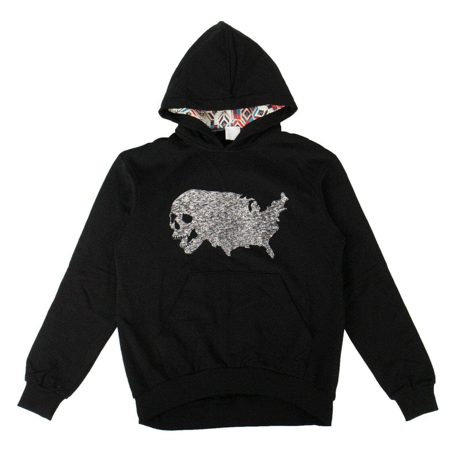 Alchemist 75LE-1357/S NWT ALCHEMIST Black Skull Evlis Faded Hoodie Sweatshirt Size S $1755 75LE-1357/S