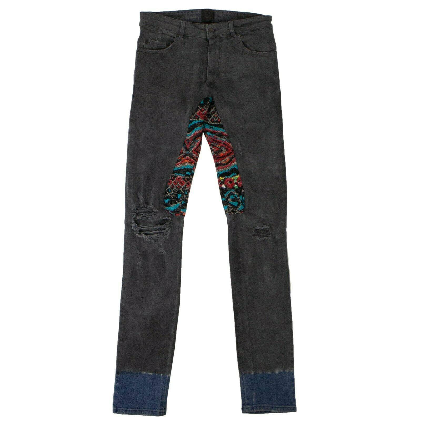 Alchemist 75LE-1363/32 NWT ALCHEMIST Gray Dino Jacquard And Dip Dyed Jeans Pants Size 32 $1435 75LE-1363/32