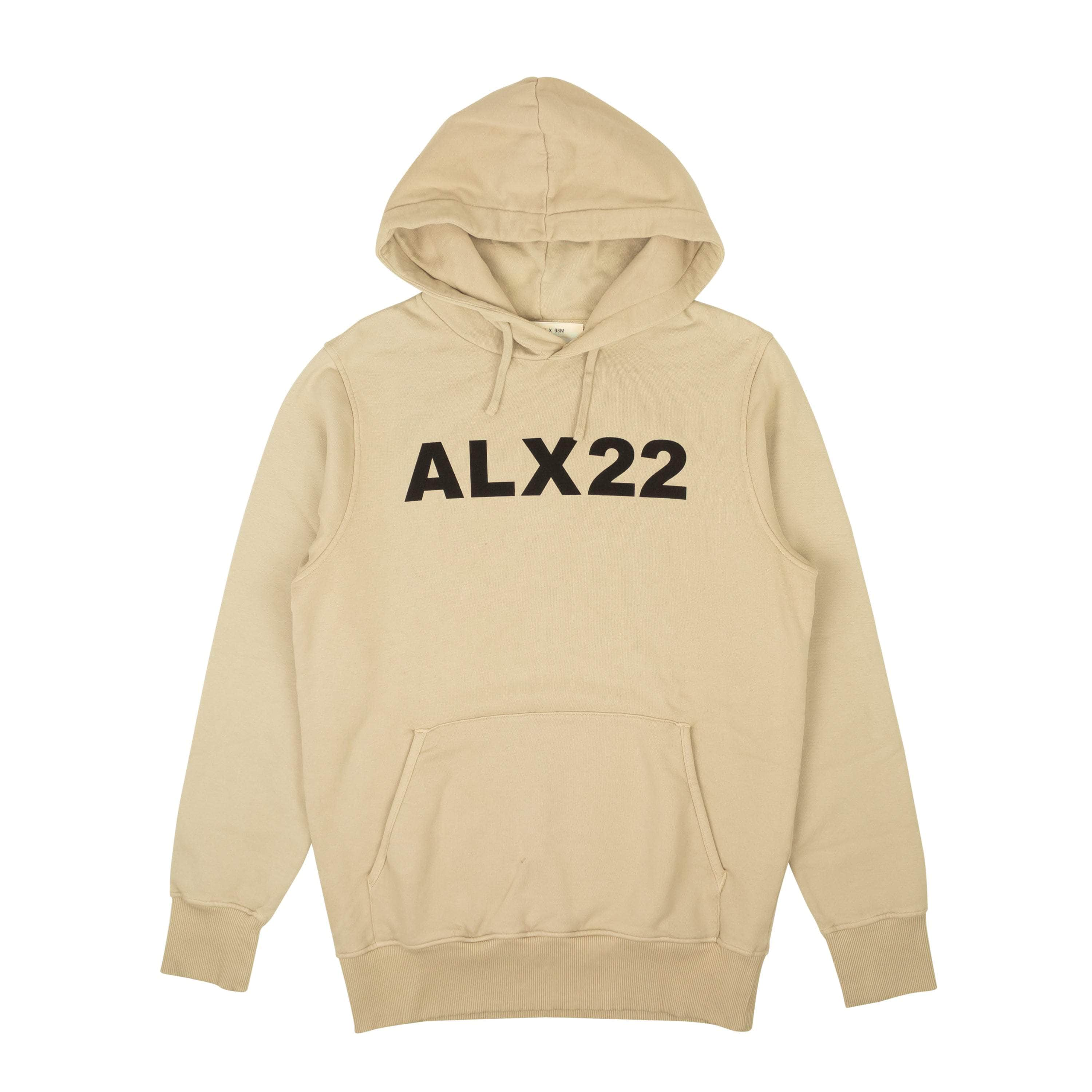 Alyx ALX-XHDS-0005/M NWT ALYX Beige ALX22 Logo Pullover Hoodie Sweatshirt Size M $450 ALX-XHDS-0005/M