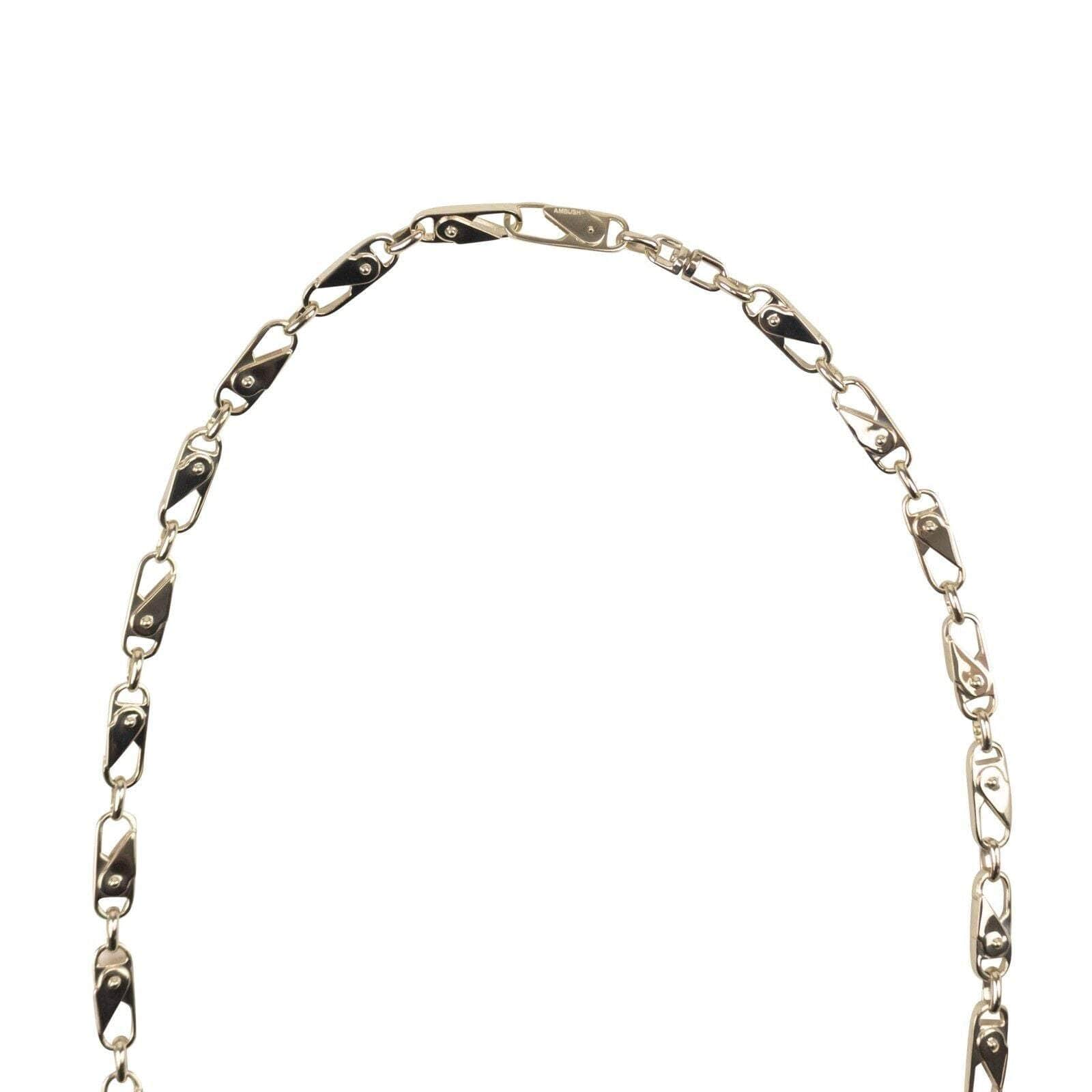 Ambush 1000-2000, ambush, channelenable-all, chicmi, couponcollection, gender-mens, main-accessories, mens-necklaces, mens-shoes, size-os OS Silver Metal Sling Snap Necklace 95-AMB-3012/OS 95-AMB-3012/OS