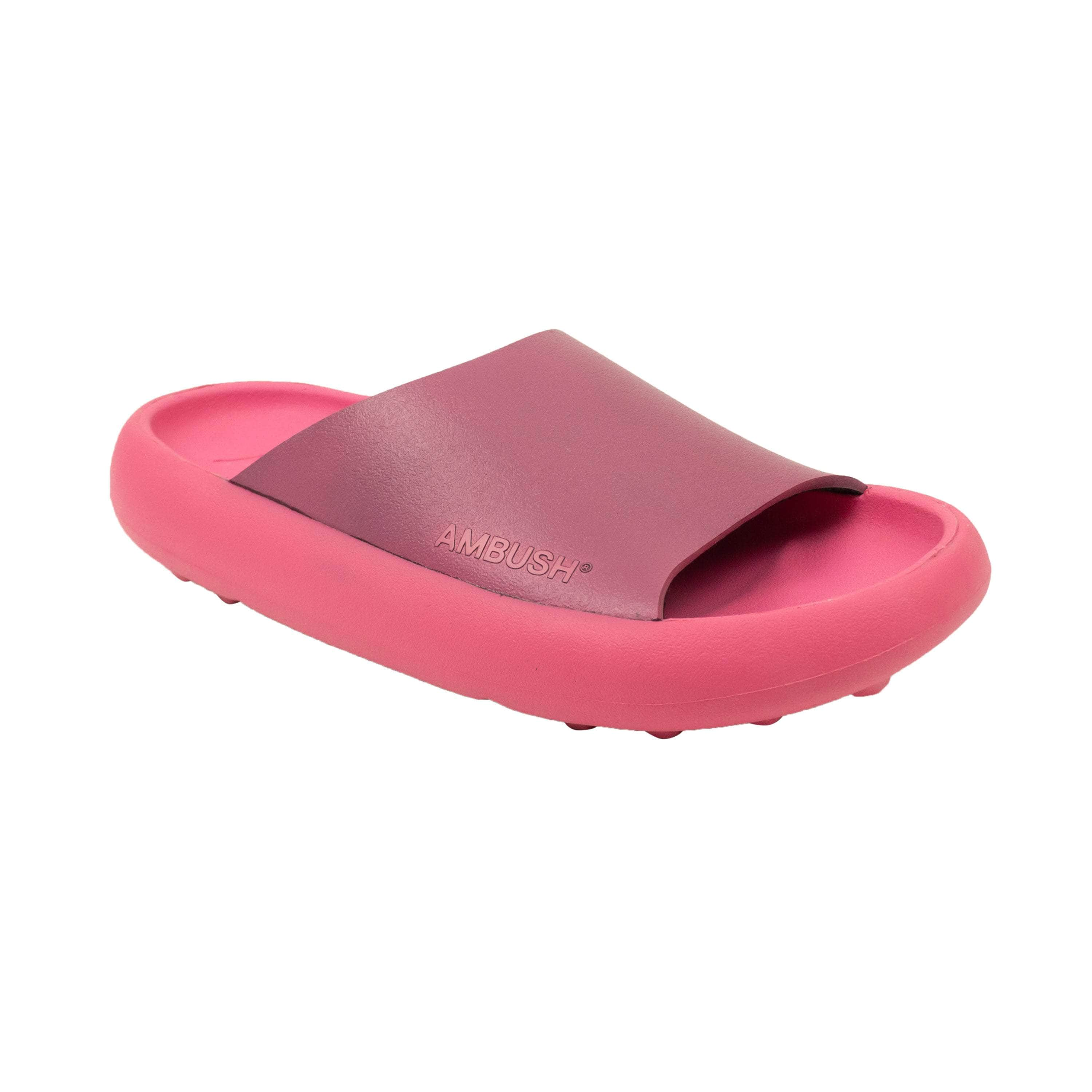 Ambush 95-AMB-2002/36 NIB AMBUSH Pink Rubber Logo Slides Sandals Size 6/36 $280 95-AMB-2002/36