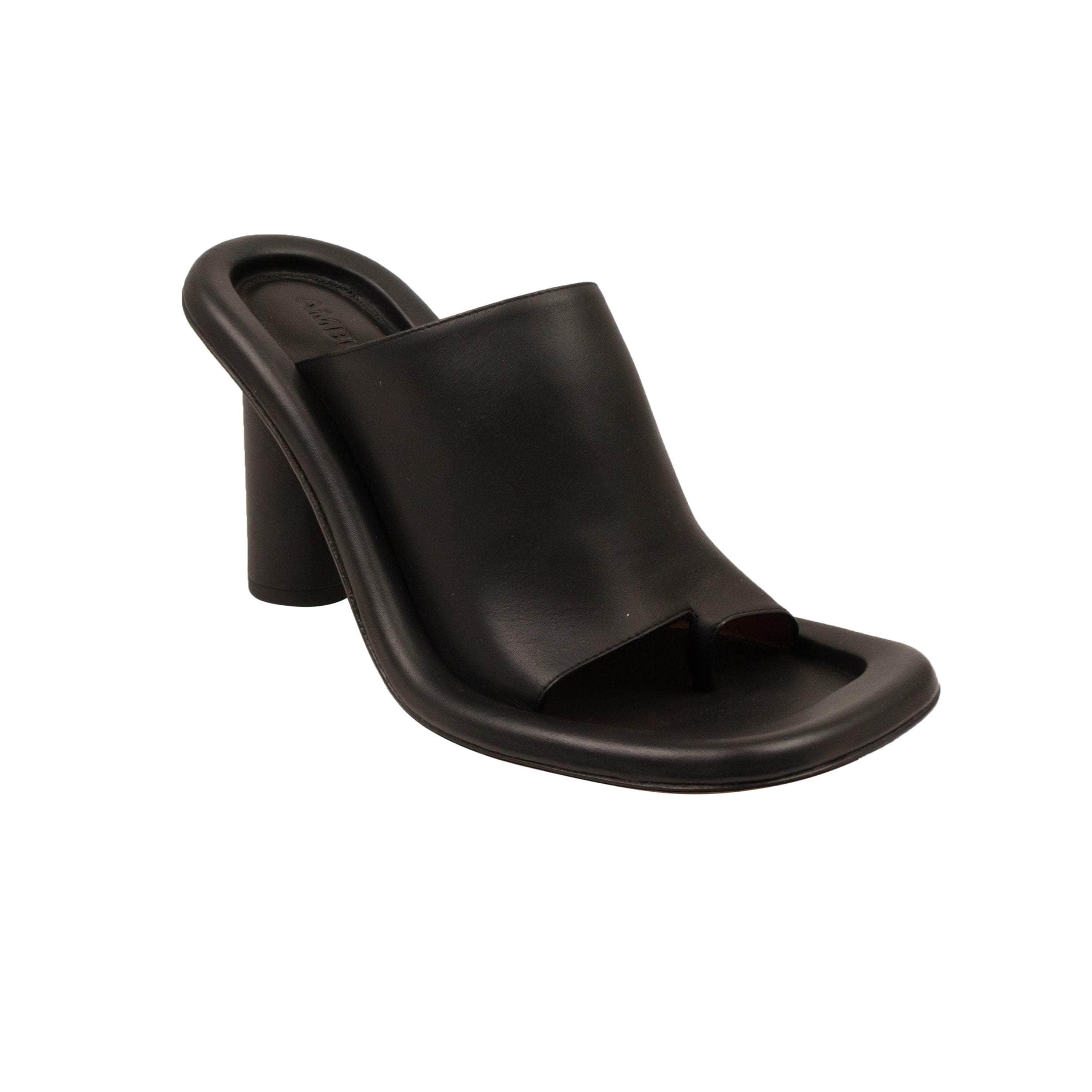 Ambush 95-AMB-2003/36 NIB AMBUSH Black Leather Cushion Mules Size 6/36 $890 95-AMB-2003/36