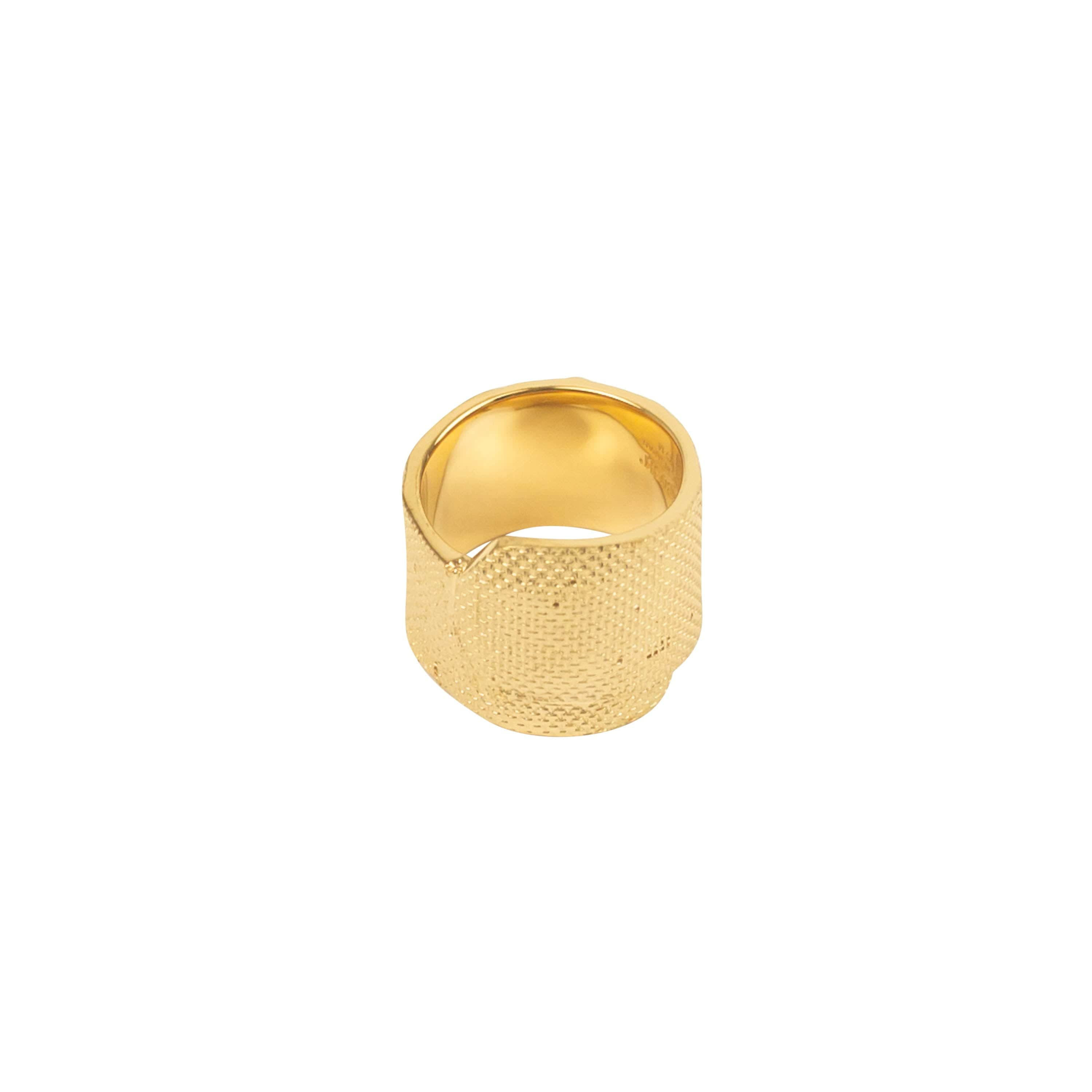 Ambush 95-AMB-3035/M NIB AMBUSH Gold Metal Tape Ring Size M $500 95-AMB-3035/M