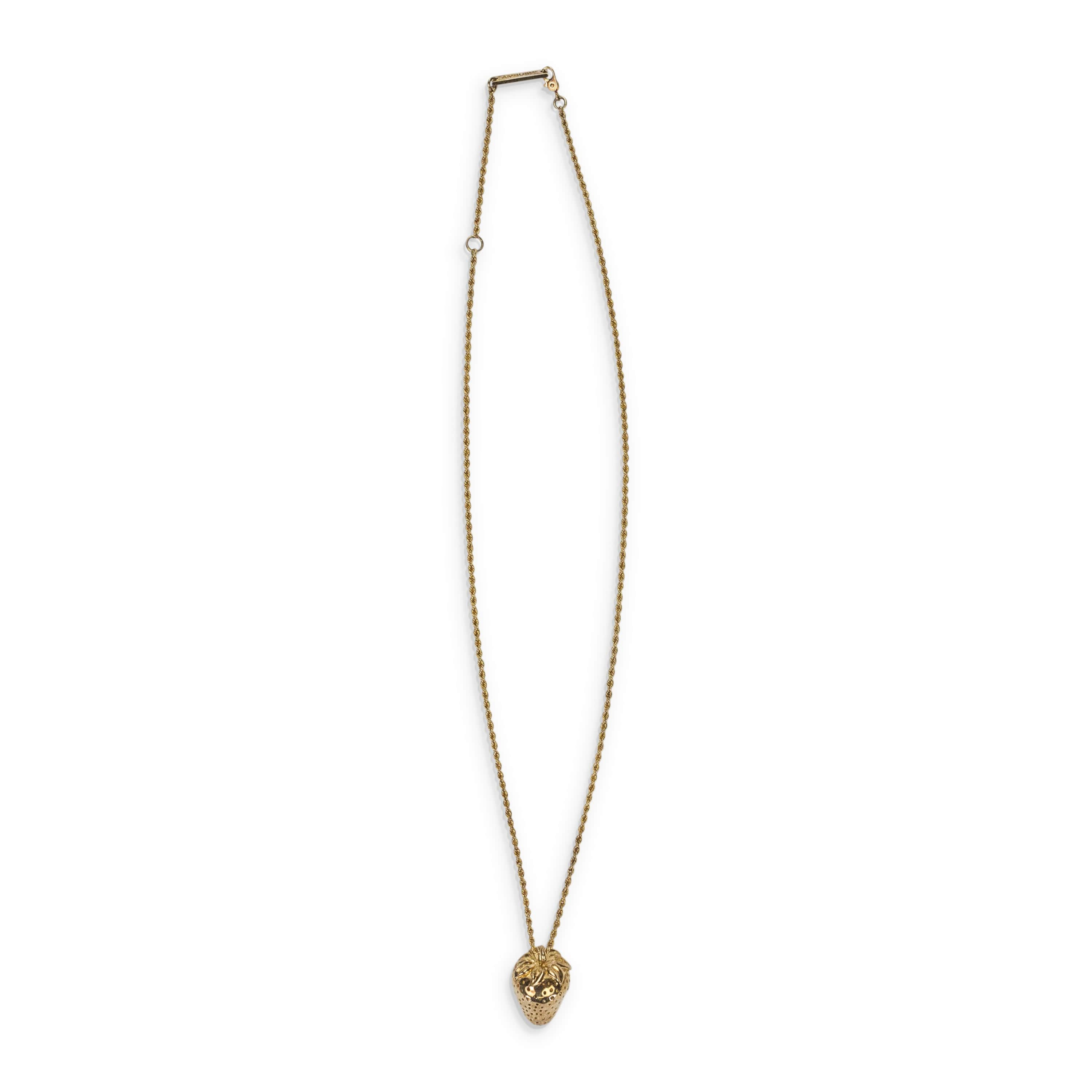 Ambush 95-AMB-3049/OS NWT Ambush Gold Stawberry Charm Necklace Size OS $695 95-AMB-3049/OS