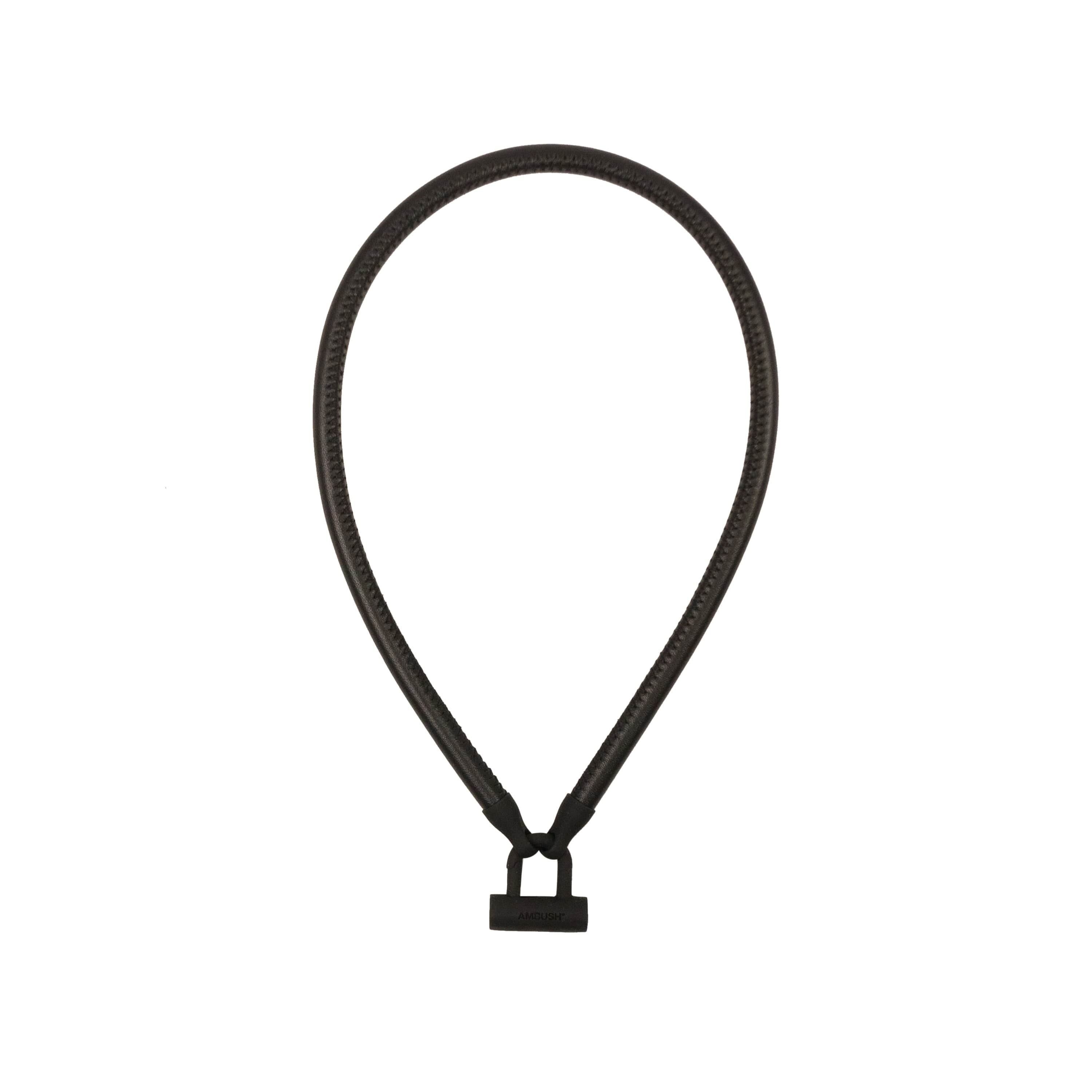 Ambush 95-AMB-3072/OS NWT Ambush Black Bike Lock Leather Necklace Size OS $845 95-AMB-3072/OS