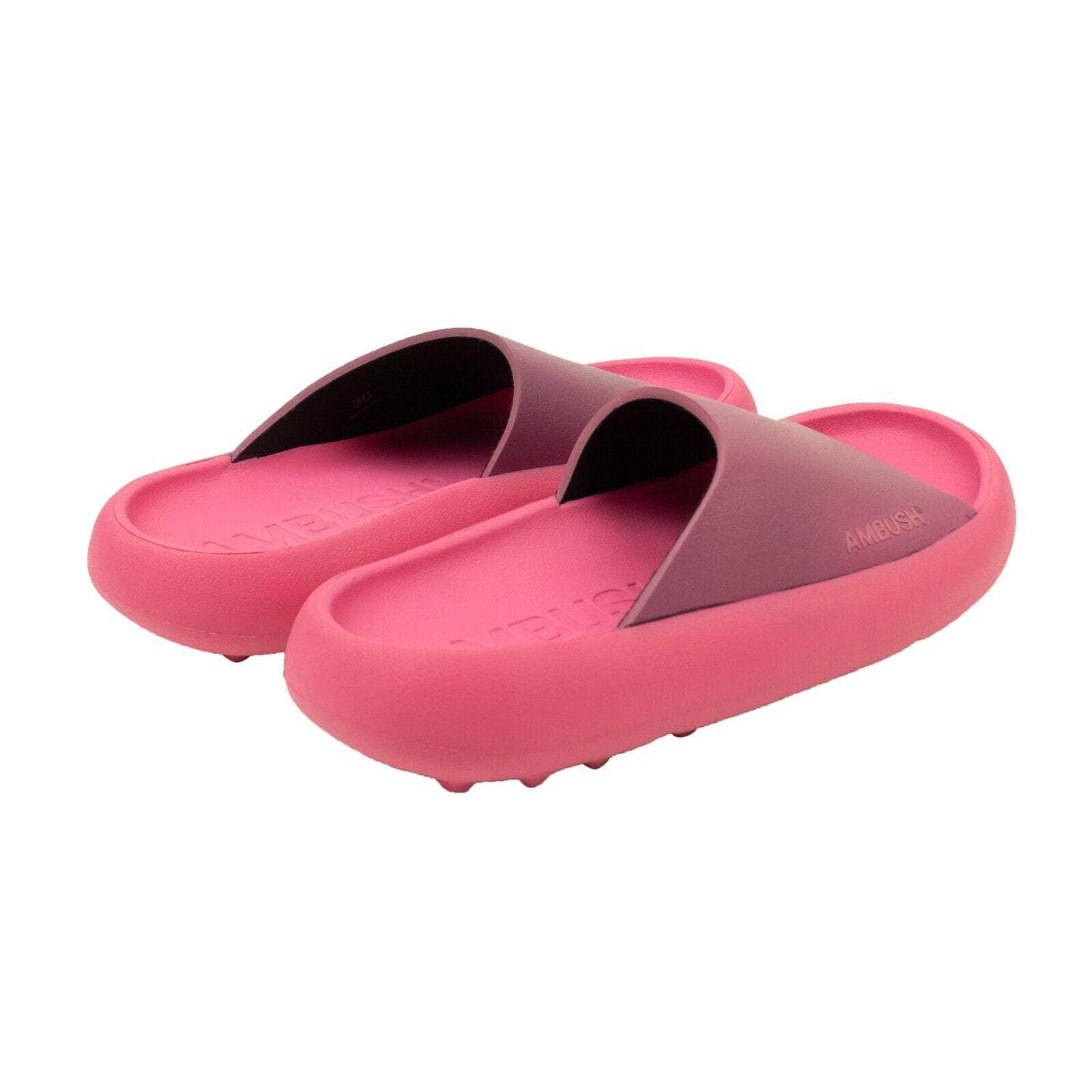 Ambush ambush, channelenable-all, chicmi, couponcollection, gender-womens, main-shoes, size-36, size-37, size-38, under-250 Pink Rubber Logo Slides