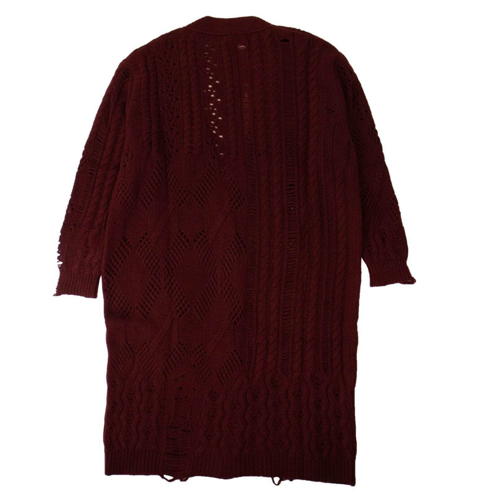 Amiri 1000-2000, amiri, channelenable-all, chicmi, couponcollection, gender-mens, main-clothing, size-l, size-m, size-s, size-xl Men's Burgundy Oversized Multipoint Cardigan Sweater