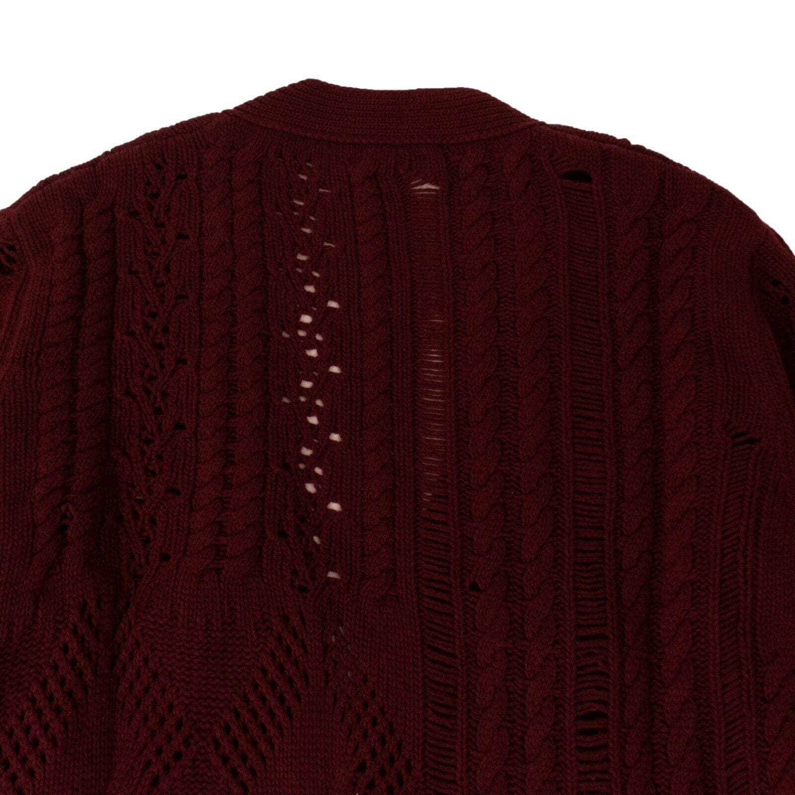 Amiri 1000-2000, amiri, channelenable-all, chicmi, couponcollection, gender-mens, main-clothing, size-l, size-m, size-s, size-xl Men's Burgundy Oversized Multipoint Cardigan Sweater