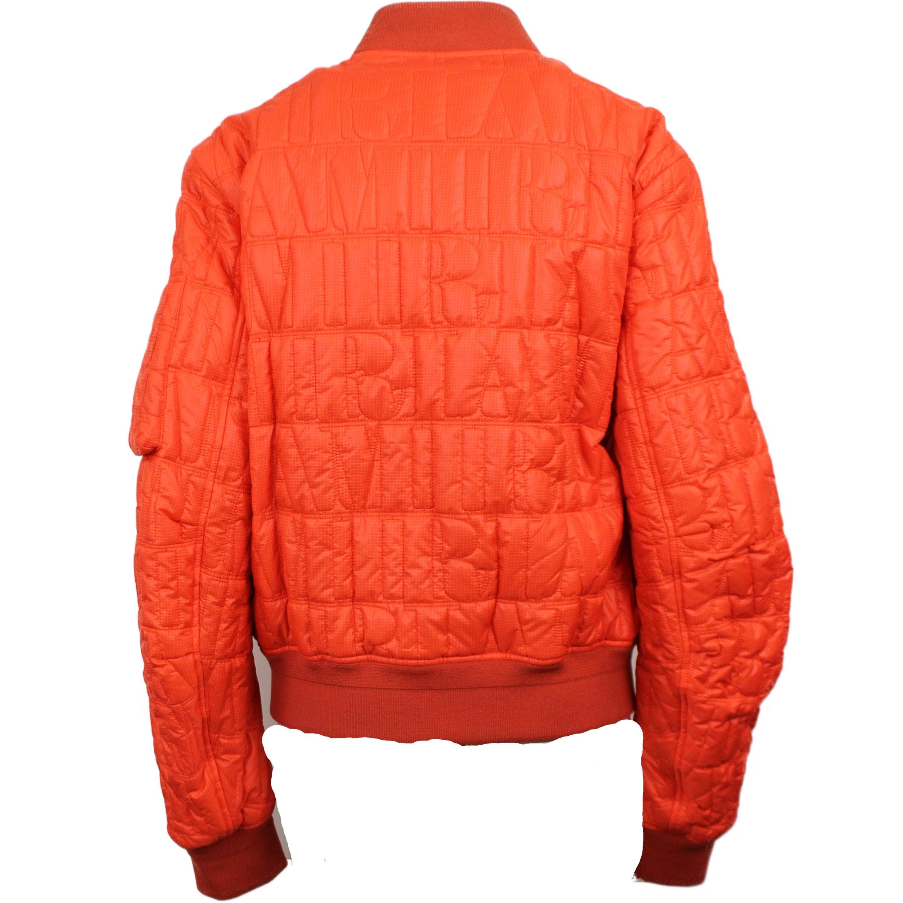 Amiri 1000-2000, amiri, channelenable-all, chicmi, couponcollection, main-clothing, mens-bombers, shop375, Stadium Goods Orange QUILTED LOGO Jacket Bomber