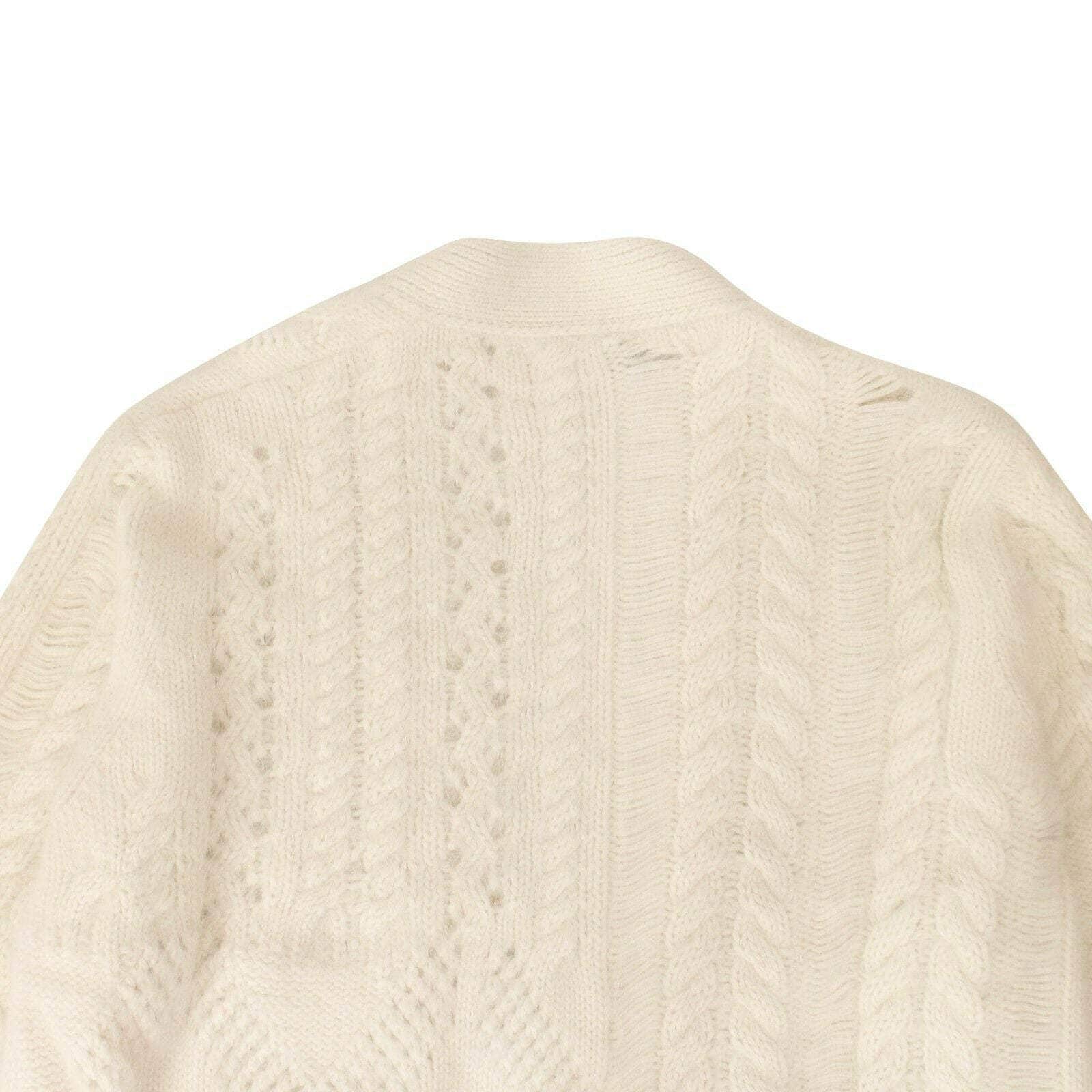 Amiri 500-750, amiri, AMR, AWC1, channelenable-all, chicmi, couponcollection, gender-womens, main-clothing, size-s, size-xs, SPO, womens-cardigans Women's Cream Amiri Angora Multipoint Cardigan