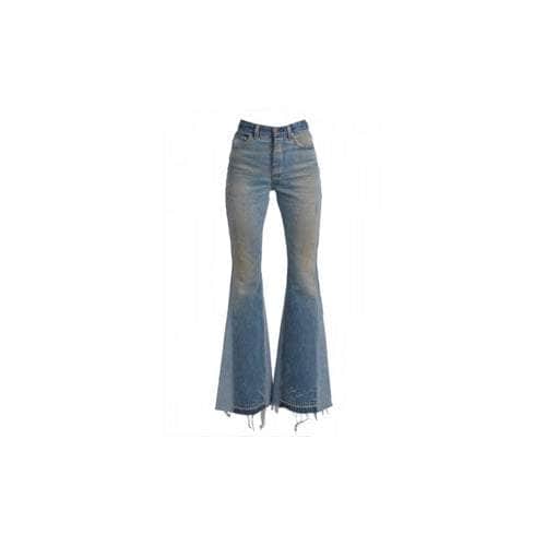 Amiri 500-750, amiri, channelenable-all, chicmi, couponcollection, gender-womens, main-clothing, size-25, size-26, size-27, size-28, size-29, size-30, womens-straight-jeans 27 / AMR-XJNS-0078/27 Blue Reconstructed Flare Jean Stack AMR-XJNS-0078/27 AMR-XJNS-0078/27