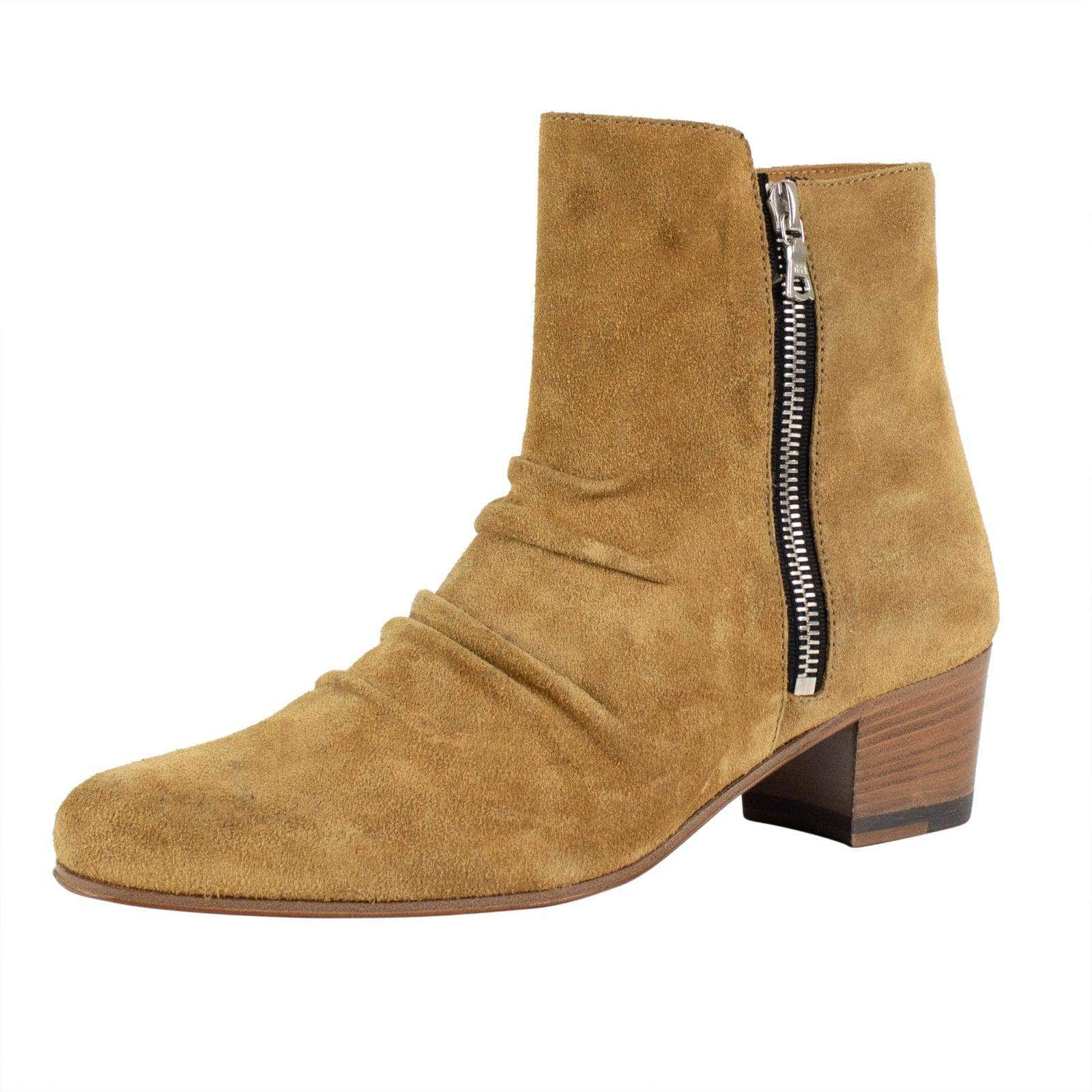 Amiri 58LE-2106/7 NIB AMIRI 'Stack Boot' Tan Suede Boot Shoe Size 7 US 37 EU $995 58LE-2106/7