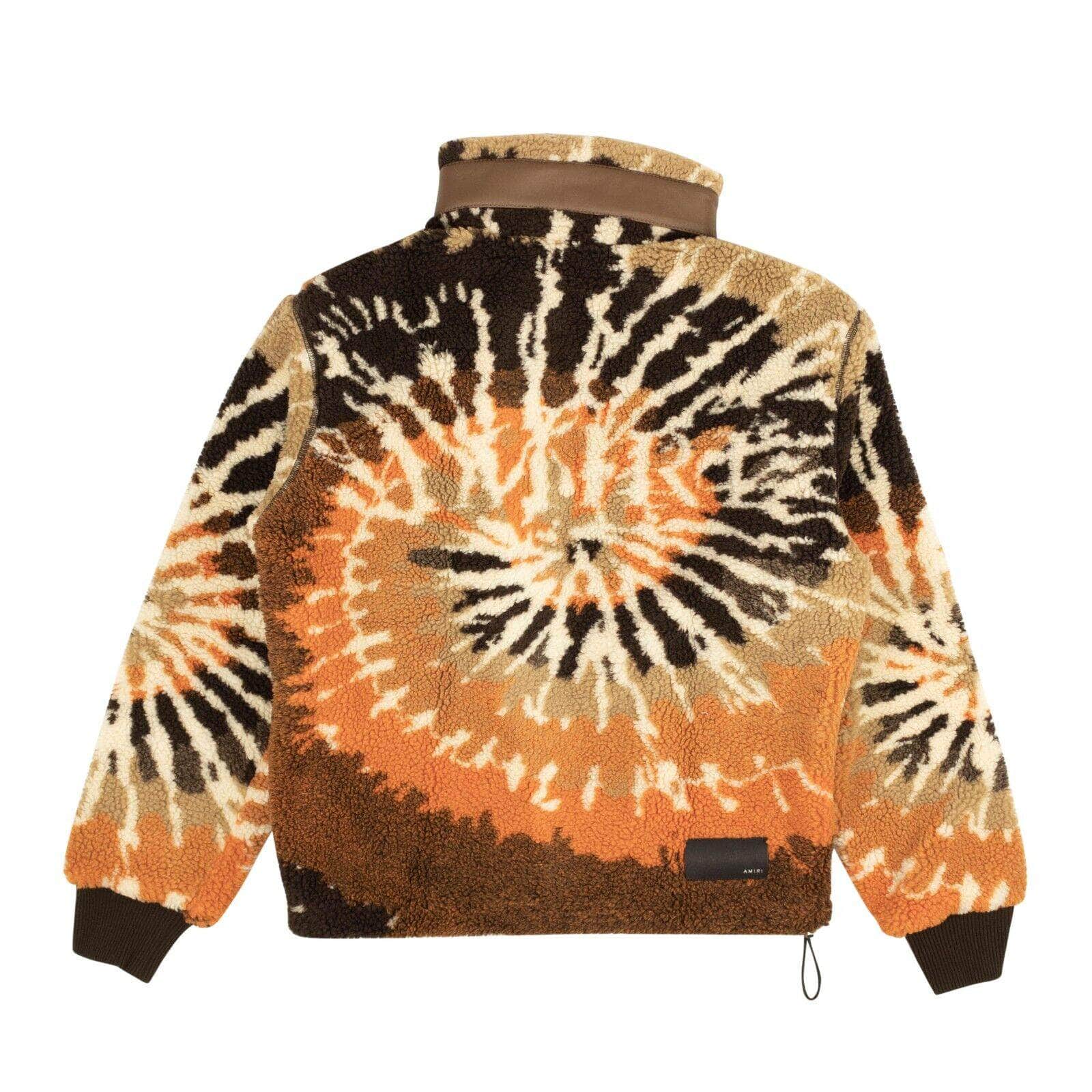 Amiri 750-1000, amc1, amiri, channelenable-all, chicmi, couponcollection, gender-mens, main-clothing, mens-shoes, mens-track-jackets, MixedApparel, size-m, size-xl, SPO Orange And Black Tie Dye Polar Track Jacket