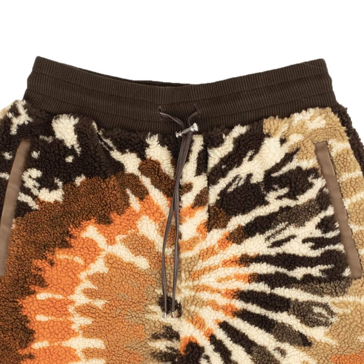 Amiri 750-1000, amc1, amiri, channelenable-all, chicmi, couponcollection, gender-mens, main-clothing, mens-shoes, MixedApparel, size-l, size-m, size-xl, SPO M Orange And Brown Tie Dye Polar Fleece Shorts 95-AMR-1194/M 95-AMR-1194/M