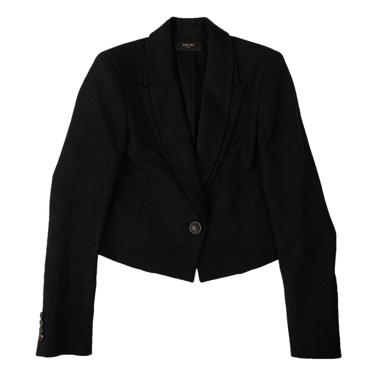 Amiri 93-AMR-0056/38 NWT AMIRI Black Double Collar Blazer Jacket Size 2/38 $1490 93-AMR-0056/38