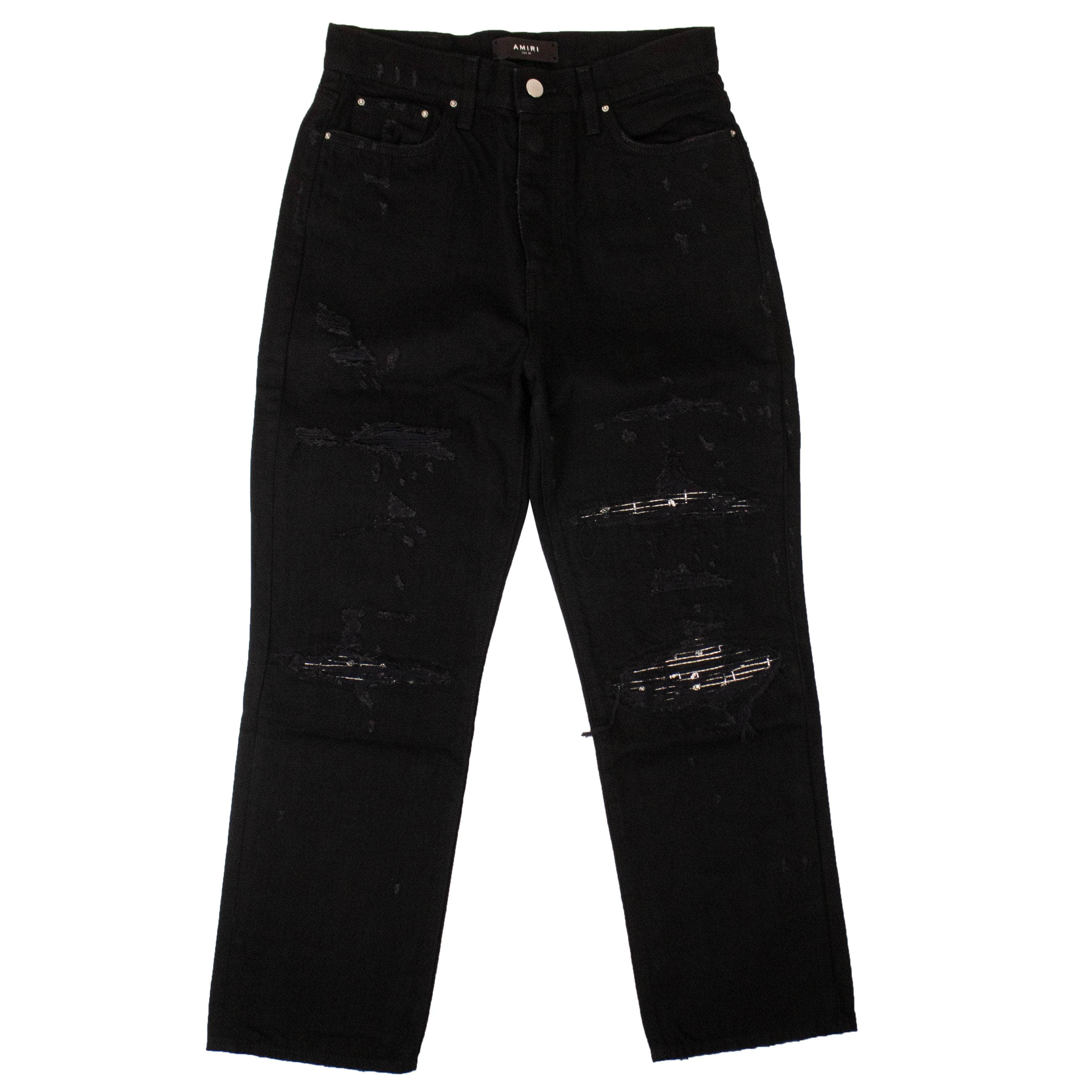 Amiri 93-AMR-1114/26 NWT AMIRI Black Music Note Jeans Size 26 $1190 93-AMR-1114/26