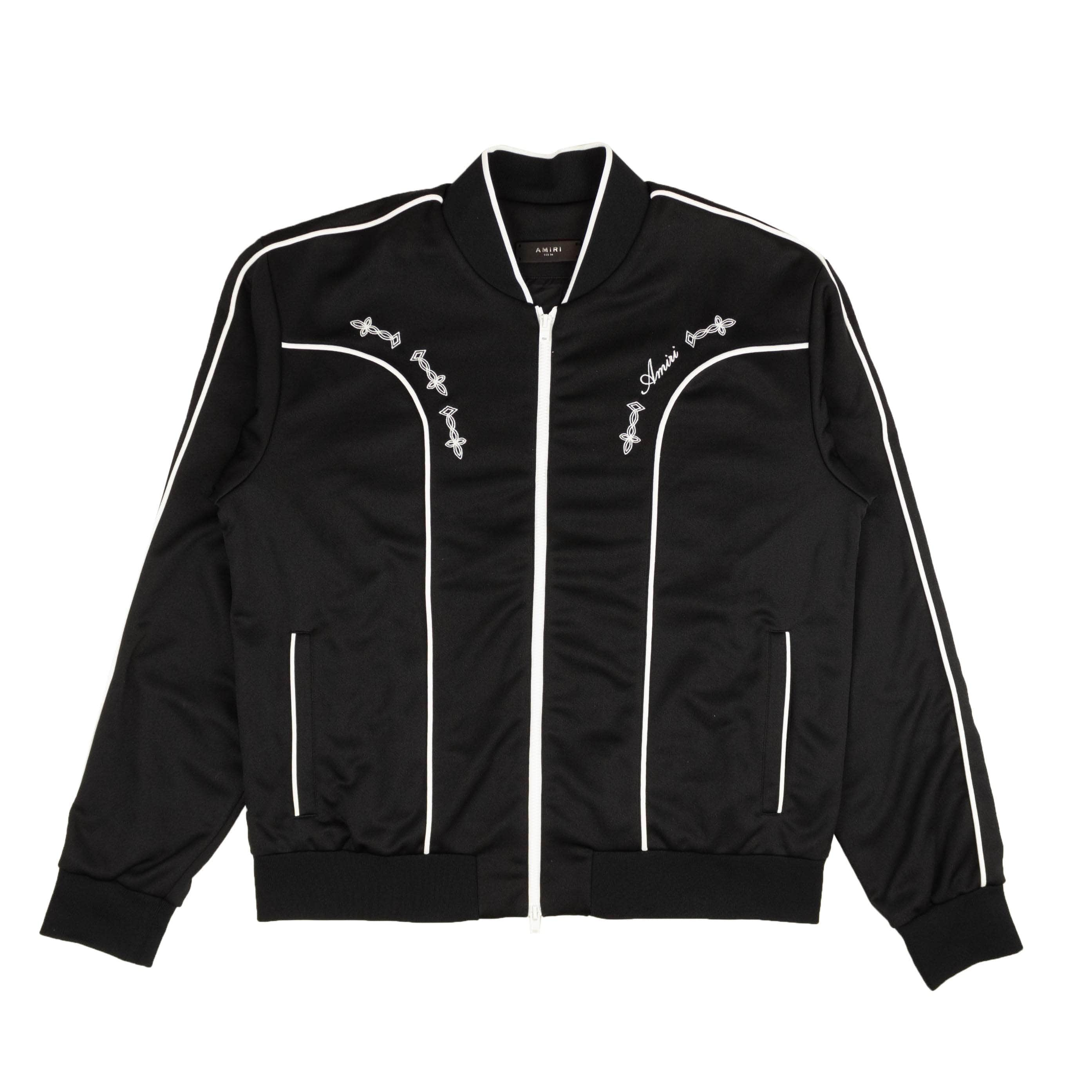 Amiri 95-AMR-1191/44 NWT Amiri Black Western Track Jacket Size 44 $1290 95-AMR-1191/44