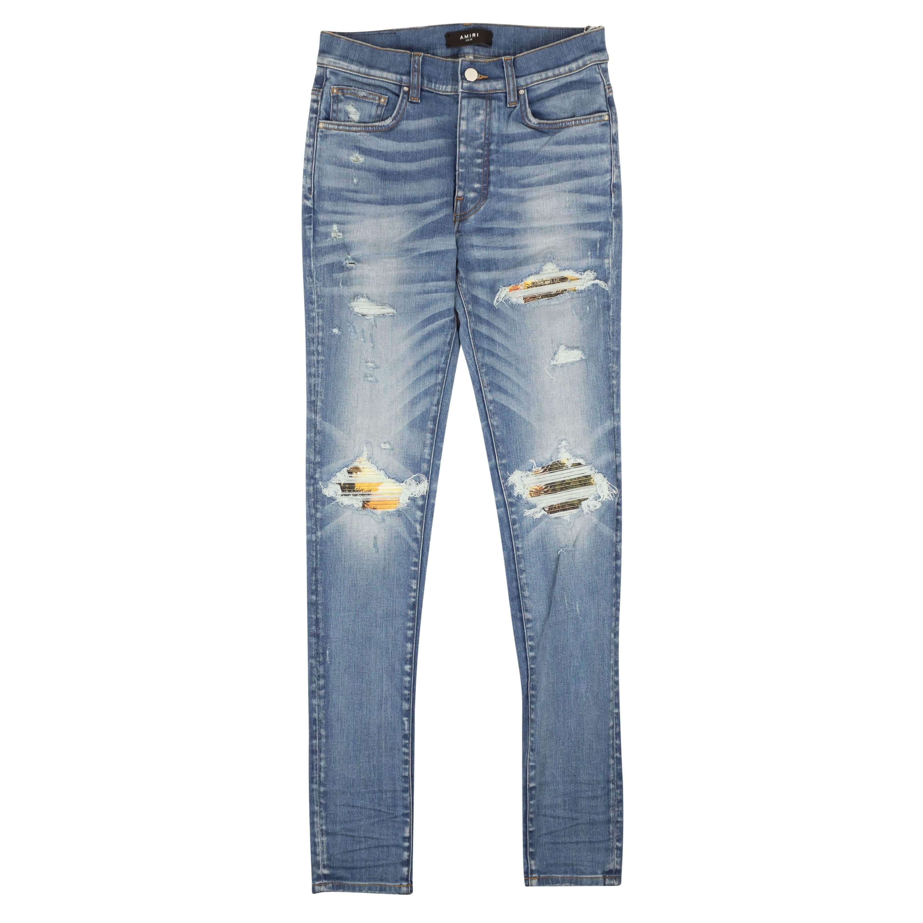 Amiri 95-AMR-1451/31 NWT Amiri ALOHA MX1 JEAN 70's Indigo Straight-Fit Jeans Size 31 $1090 95-AMR-1451/31