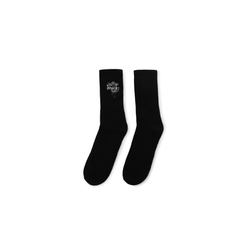 Amiri AMR-XACC-0085/41-42 NWT AMIRI Black Cherub Cotton Socks Size 41-42 $120 AMR-XACC-0085/41-42