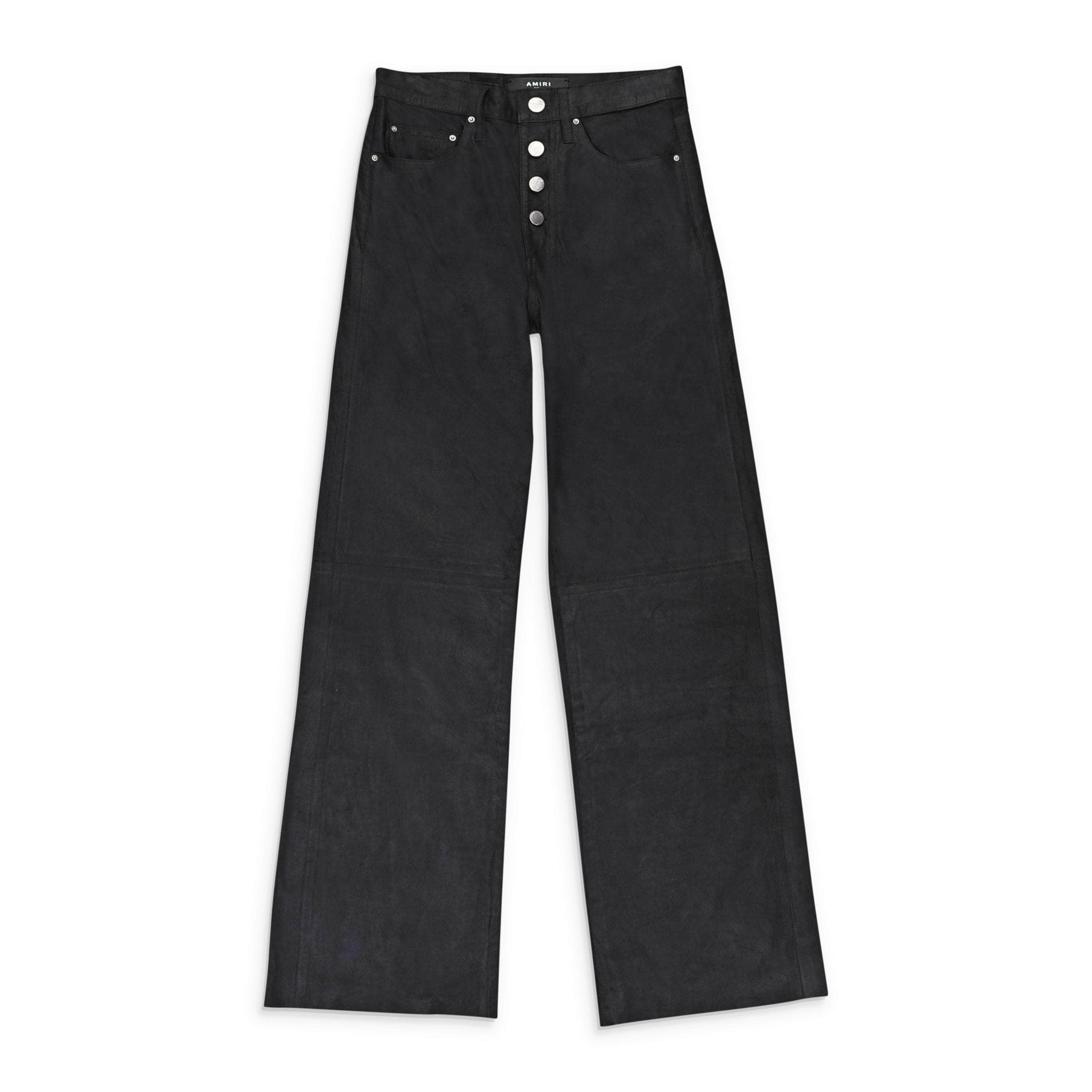 Amiri AMR-XBTM-0005/25 NWT Black Amiri Baggy Leather Pants  Size 25 $2590 AMR-XBTM-0005/25