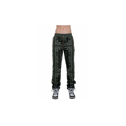 Amiri AMR-XBTM-0088/XL NWT Amiri Black BANDANA PRINT JOGGERS Size XL $1090 AMR-XBTM-0088/XL