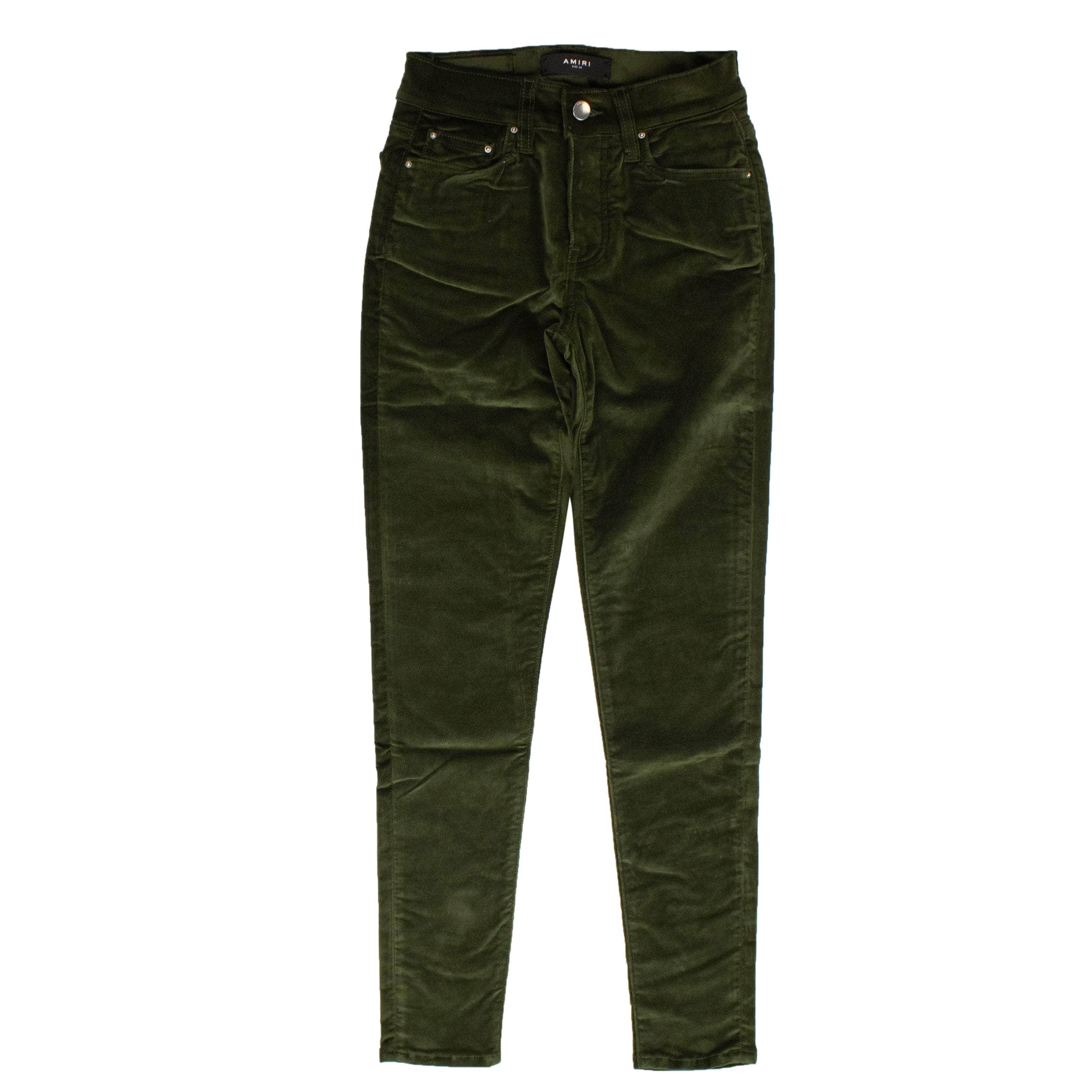 Amiri AMR-XBTM-0116/25 NWT AMIRI Green Skinny Stack Pants Size 25 $690 AMR-XBTM-0116/25