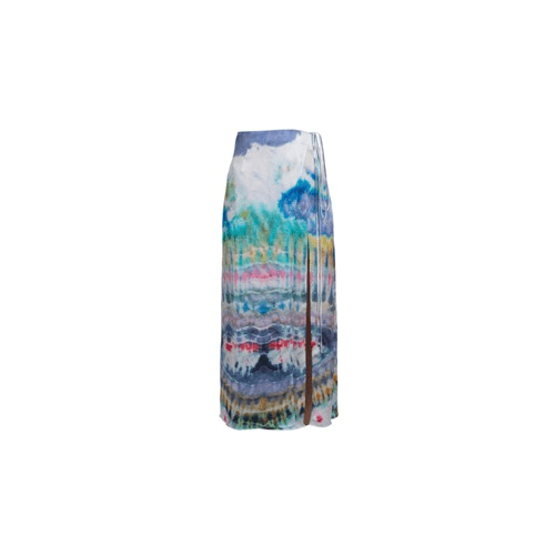 Amiri AMR-XBTM-0120/40 AMR-XBTM-0120/40 Y0W07290SC_MUL Multi Amiri Tie Dye Wrap Skirt Size 40 AMR-XBTM-0120/40