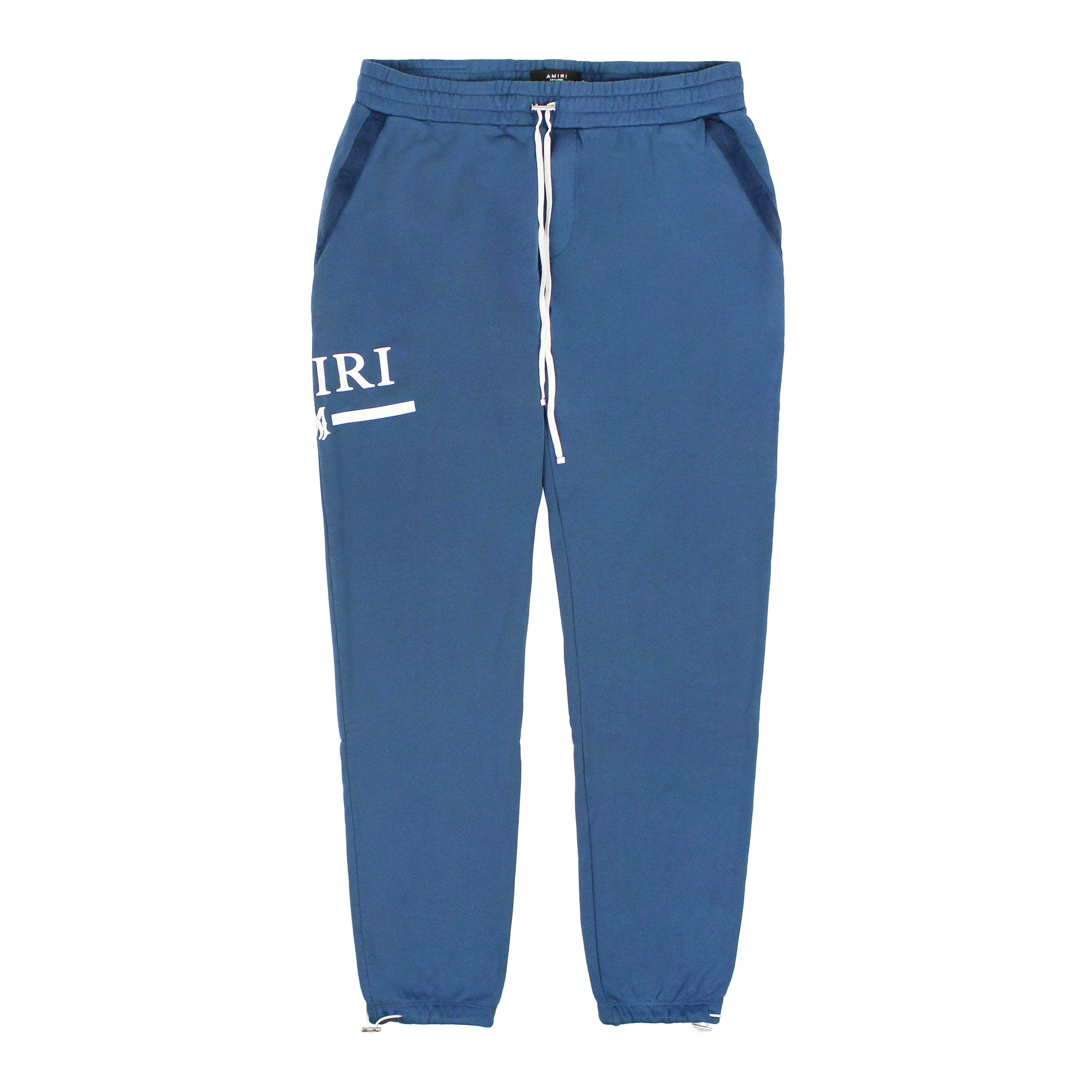 Amiri AMR-XBTM-0138/L NWT Amiri AMIRI MA BAR SWEATPANT Pond Blue Jogger Sweatpants Size L $850 AMR-XBTM-0138/L