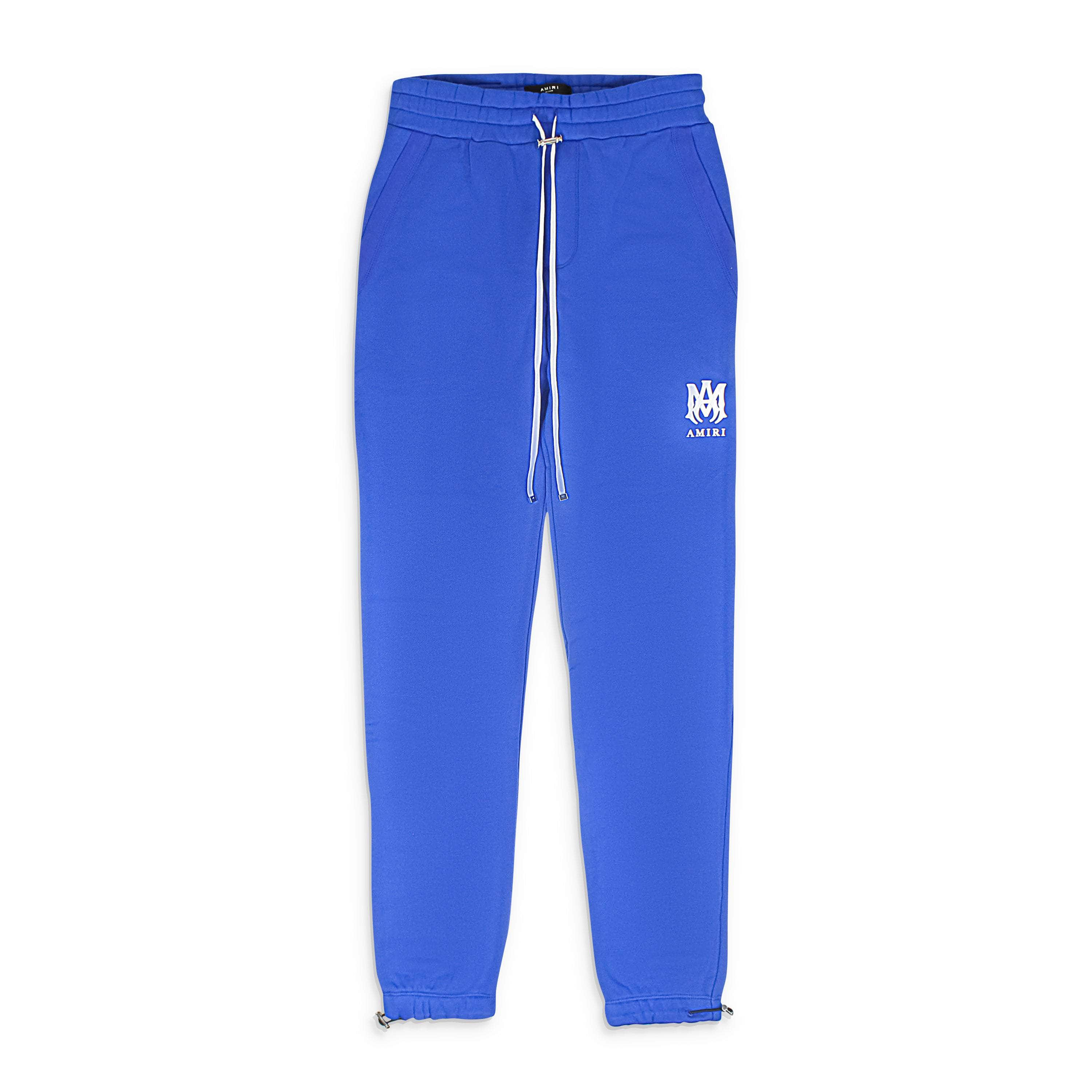 Amiri AMR-XBTM-0143/L NWT Amiri MA CORE LOGO SWEATPANT Pond Blue&White Jogger Sweatpants Size L $750 AMR-XBTM-0143/L