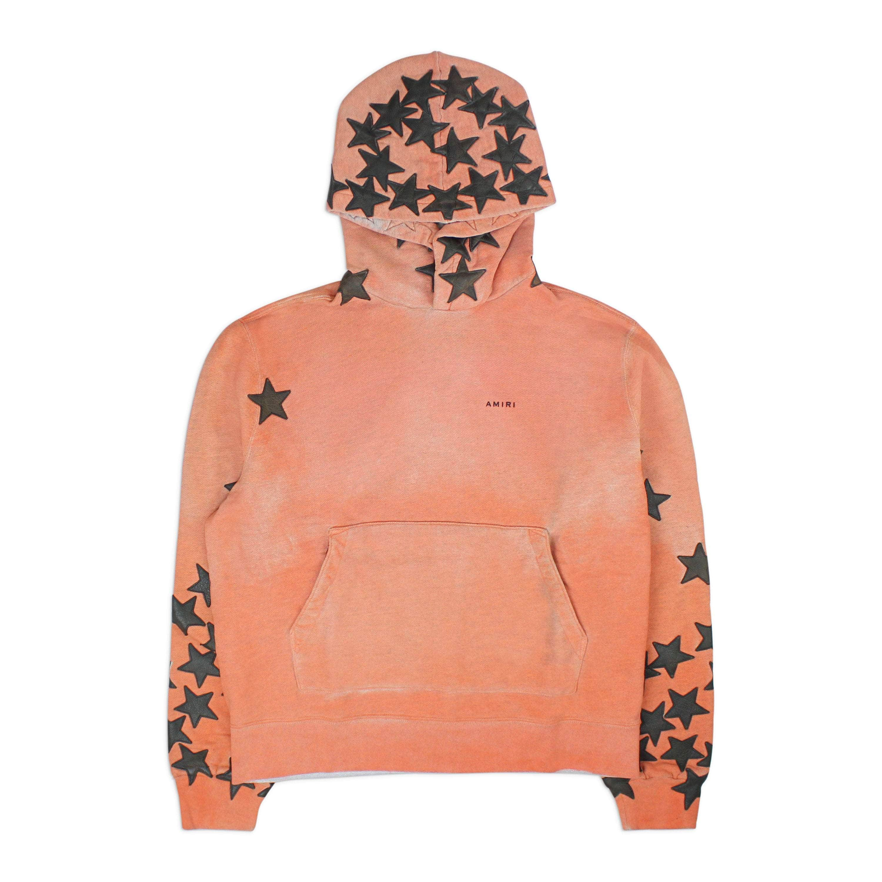 Amiri AMR-XHDS-0127/S NWT Amiri CHEMIST STAR HOODIE Orange&Black Hoodies & Sweatshirts Size S $2390 AMR-XHDS-0127/S