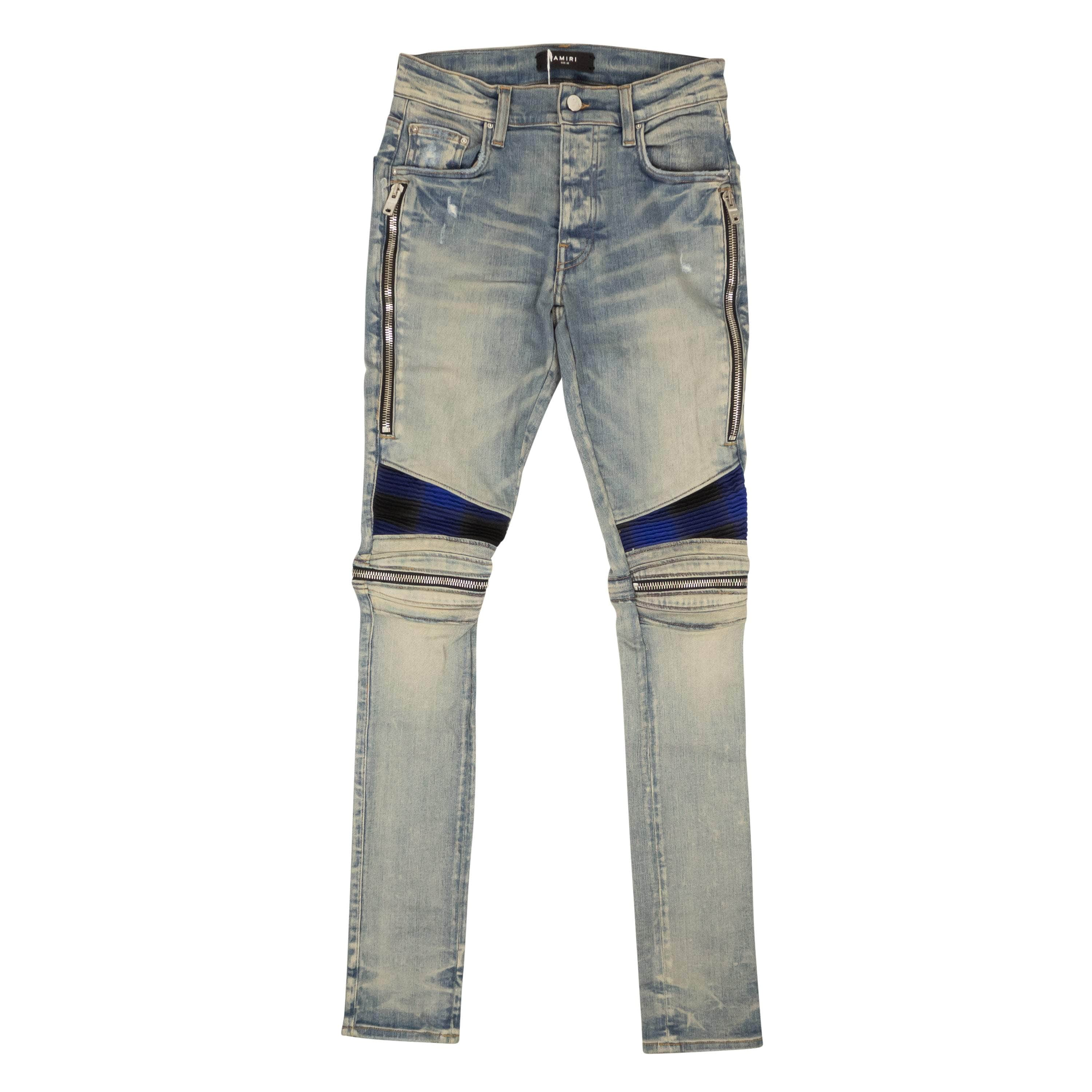 Amiri AMR-XJNS-0018/31 NWT Amiri Clay Indigo Plaid MX2 Jeans Size 31 $1430 AMR-XJNS-0018/31